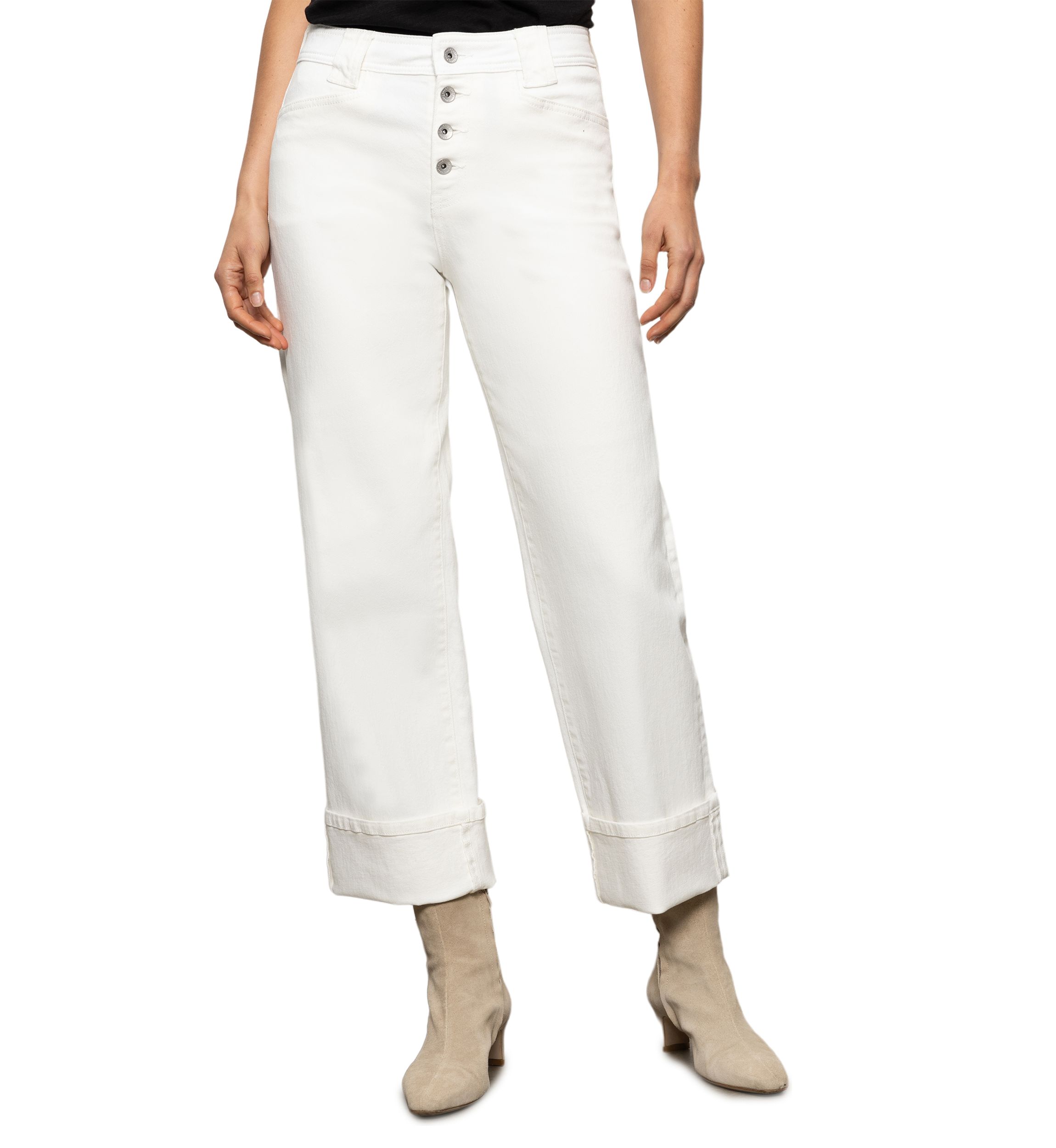 Womens Luna Cuffed Denim Pants