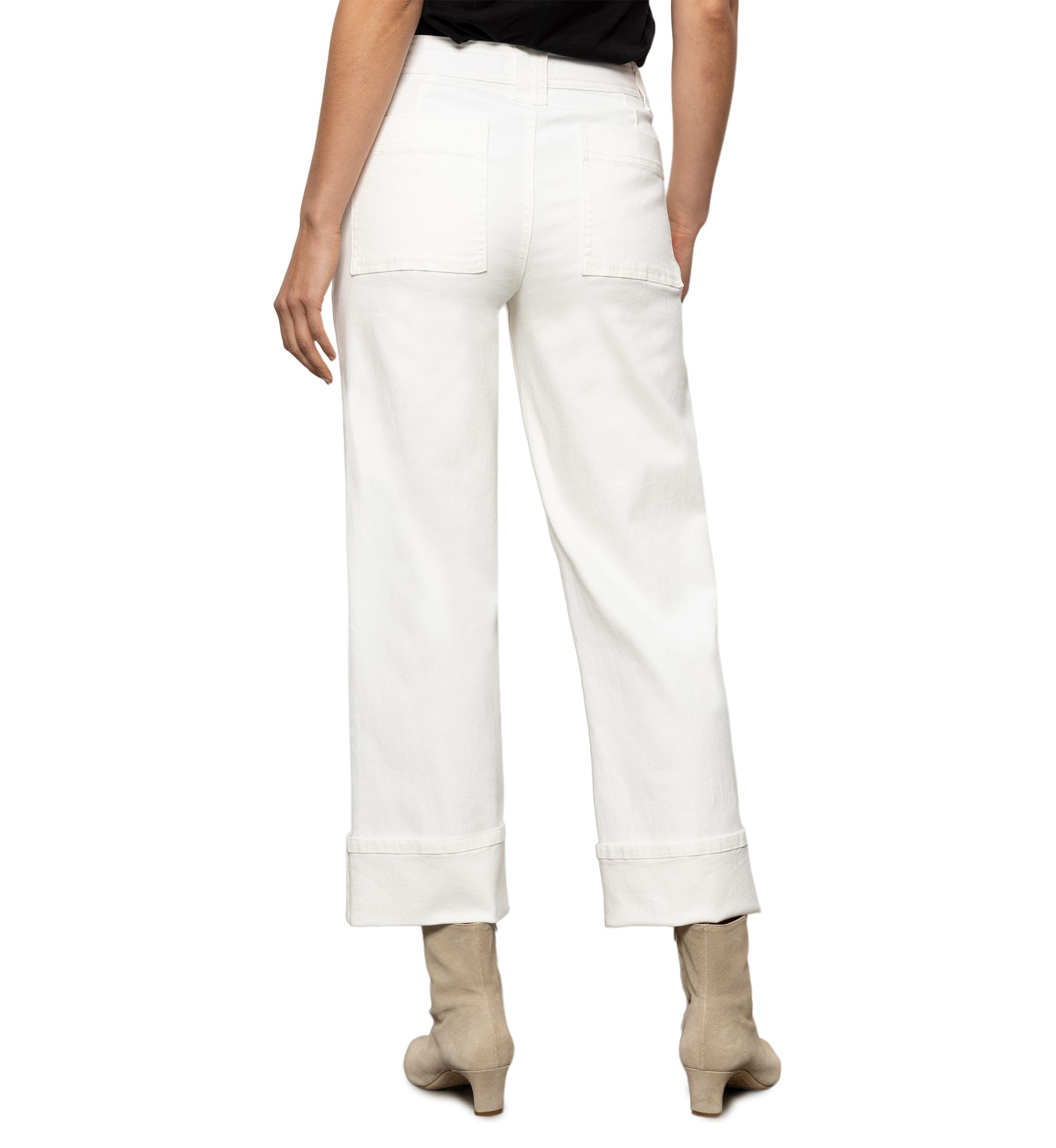 Womens Luna Cuffed Denim Pants