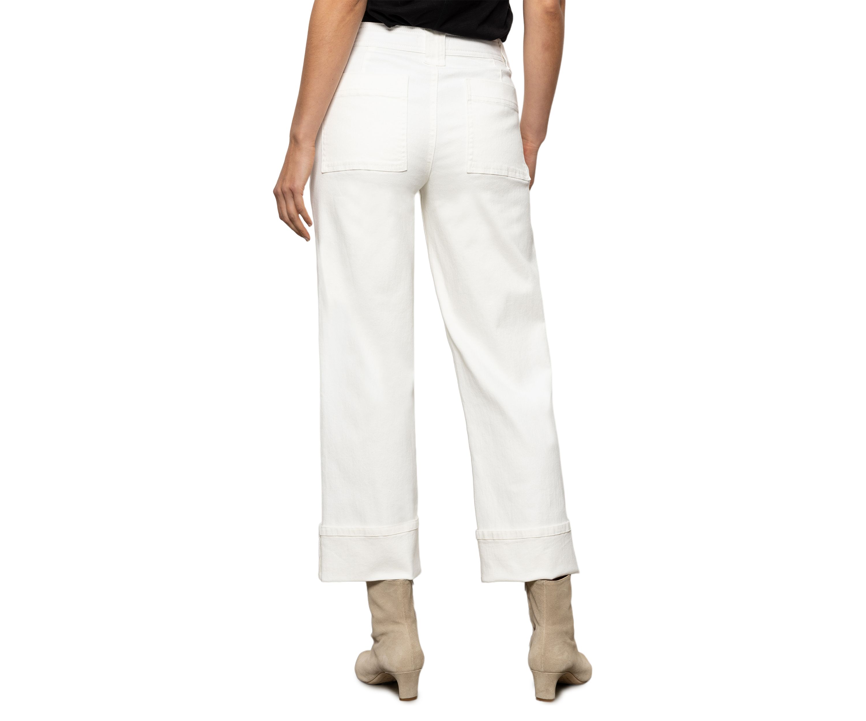 Womens Luna Cuffed Denim Pants