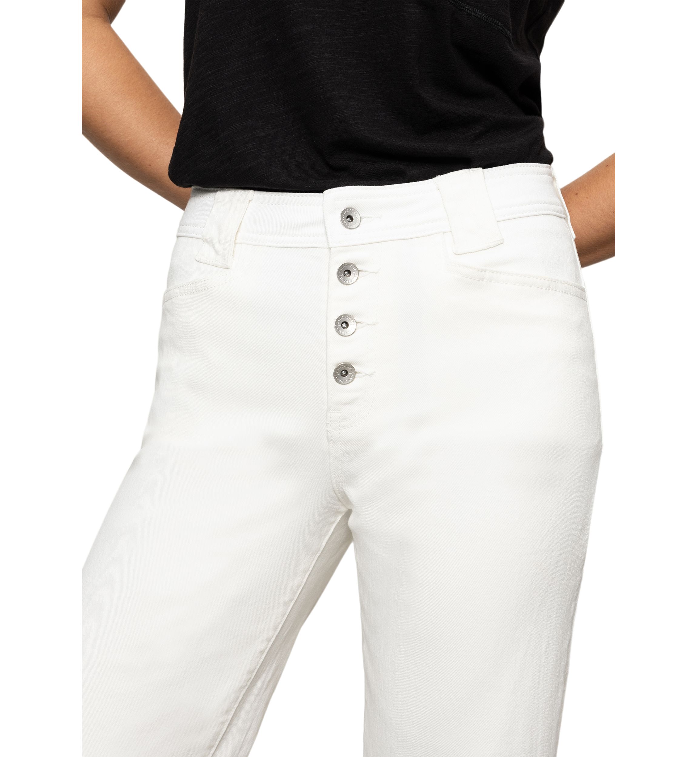 Womens Luna Cuffed Denim Pants