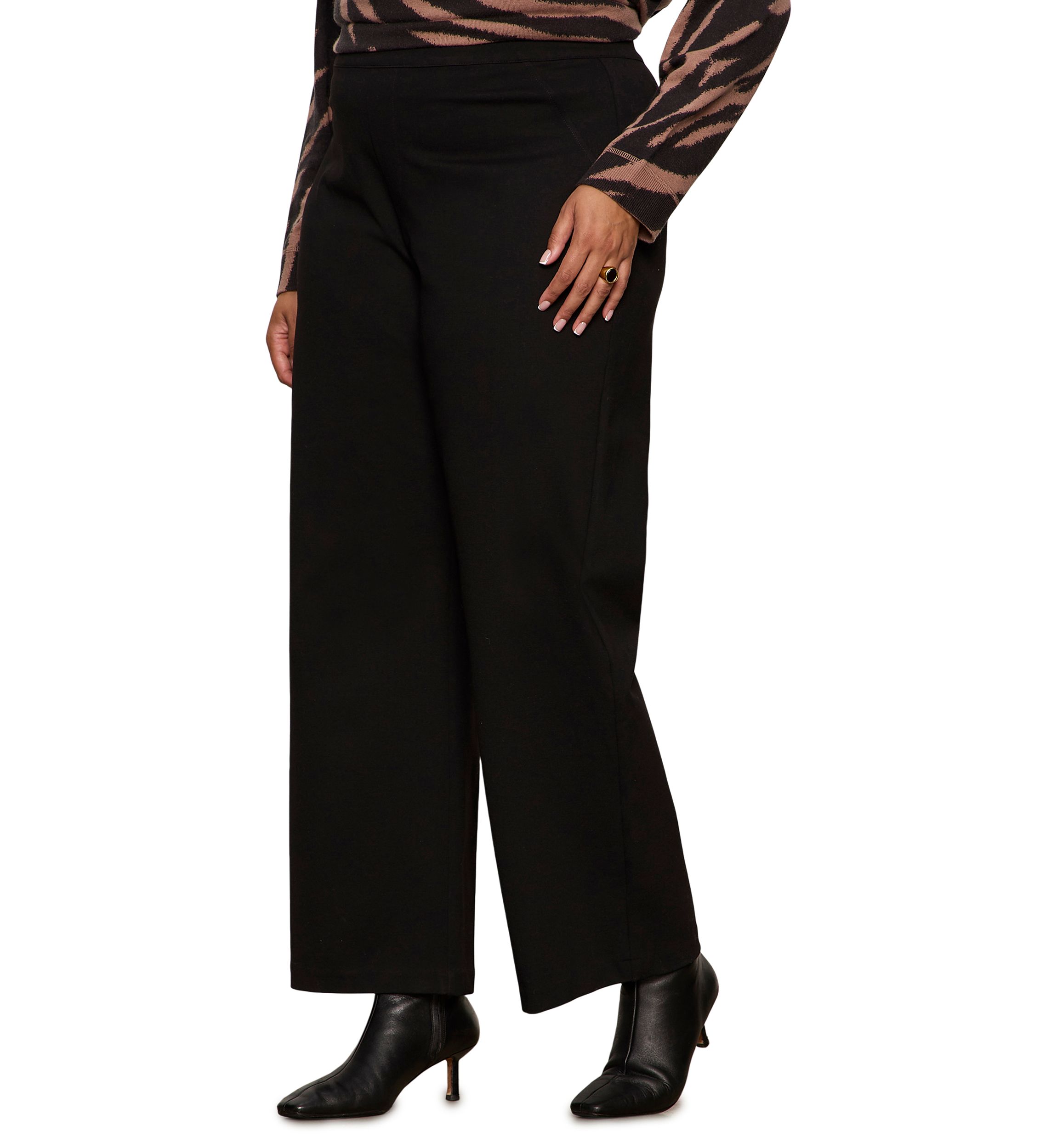 Plus Size Runway Ponte Trousers