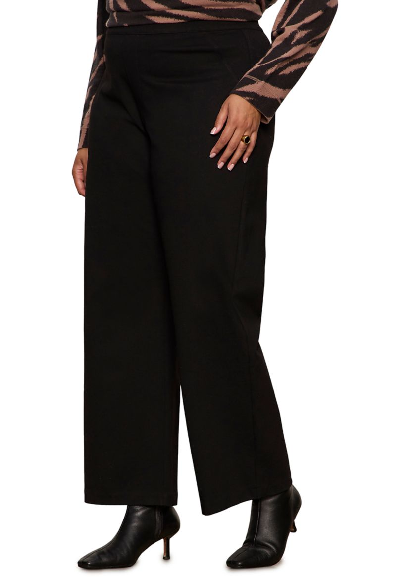 Plus Size Runway Ponte Trousers