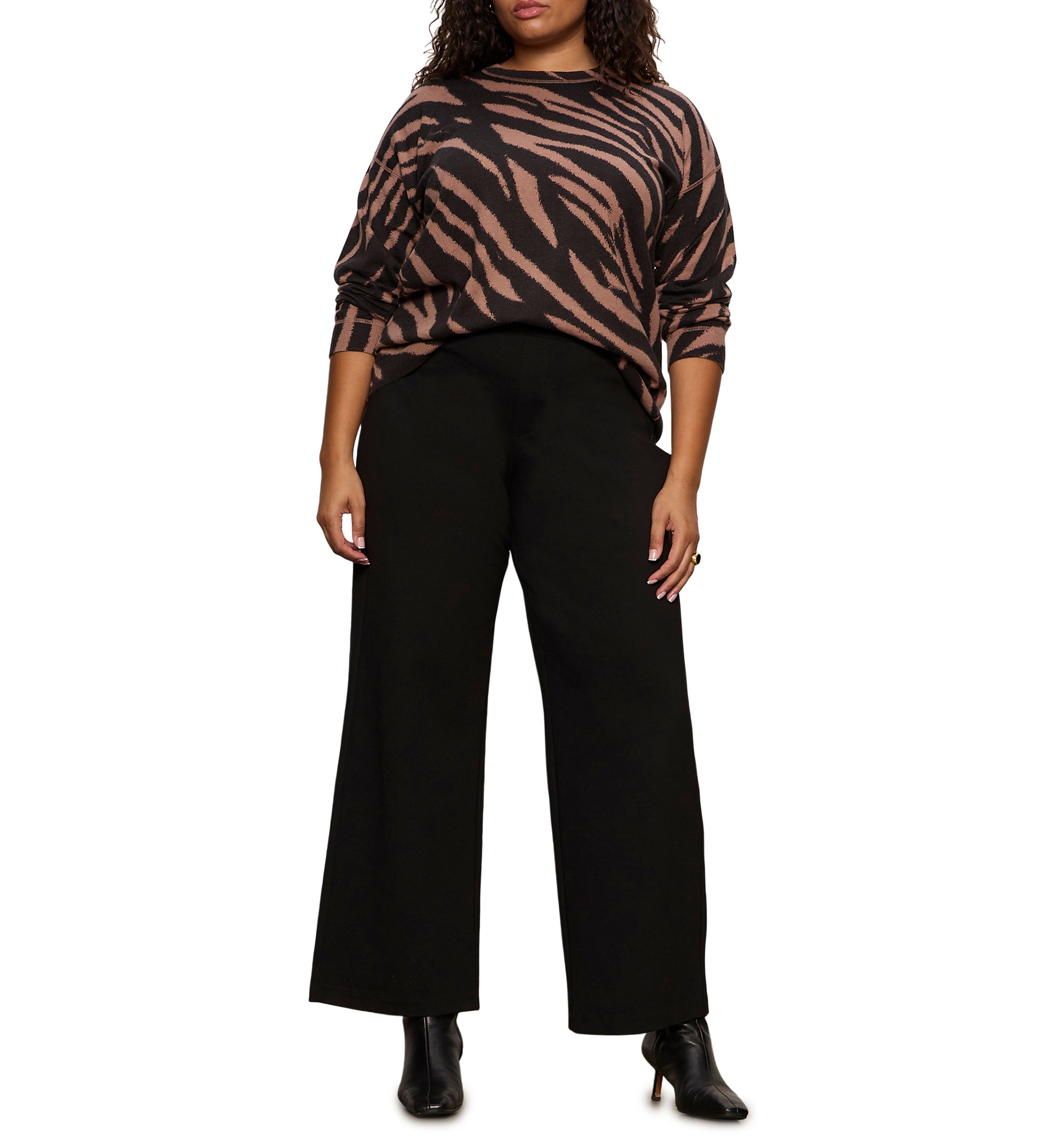 Plus Size Runway Ponte Trousers