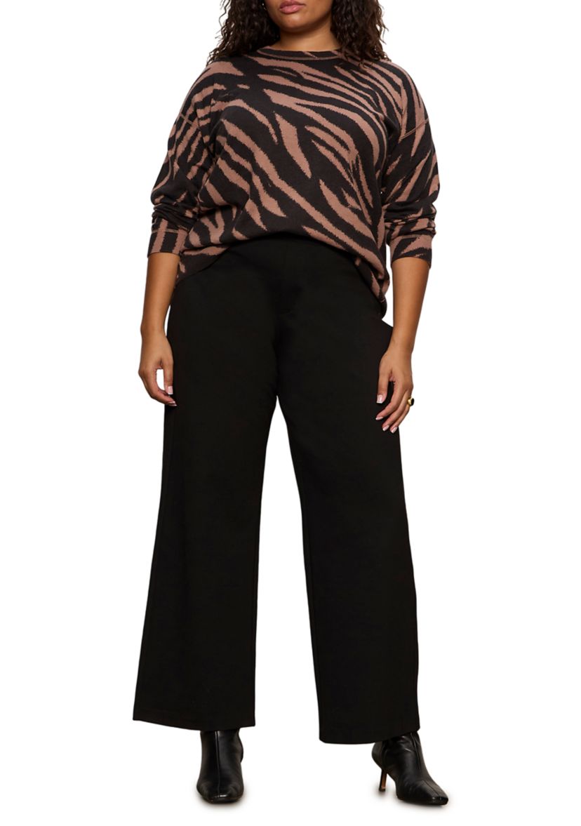 Plus Size Runway Ponte Trousers