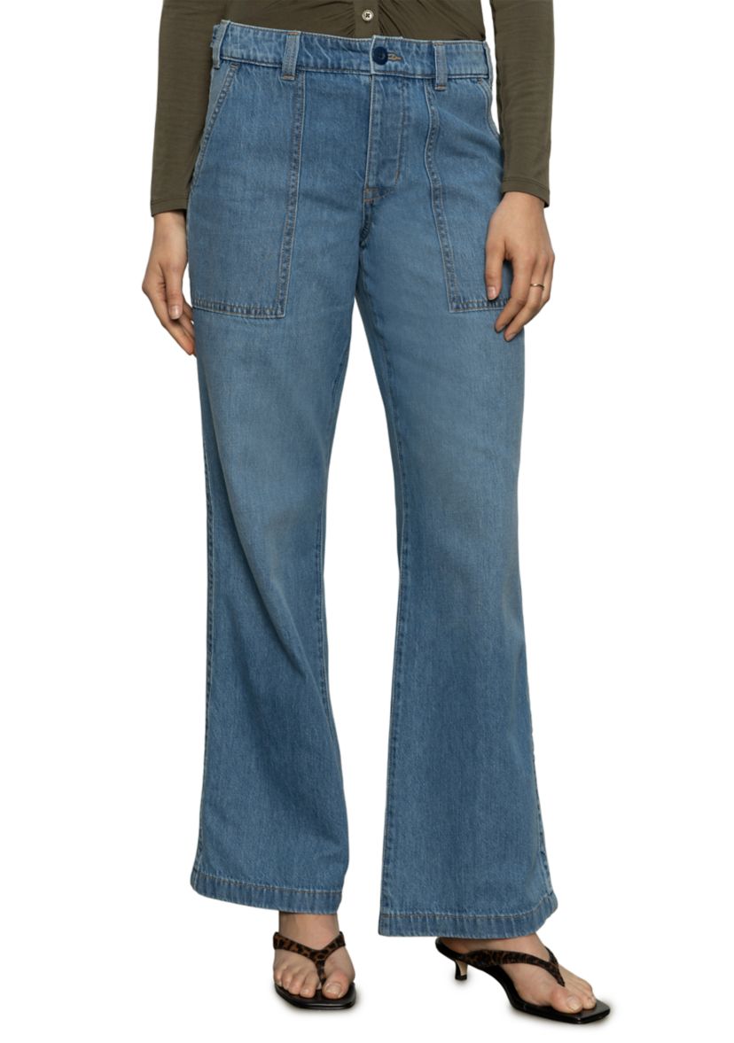 Womens Denim Army Pants