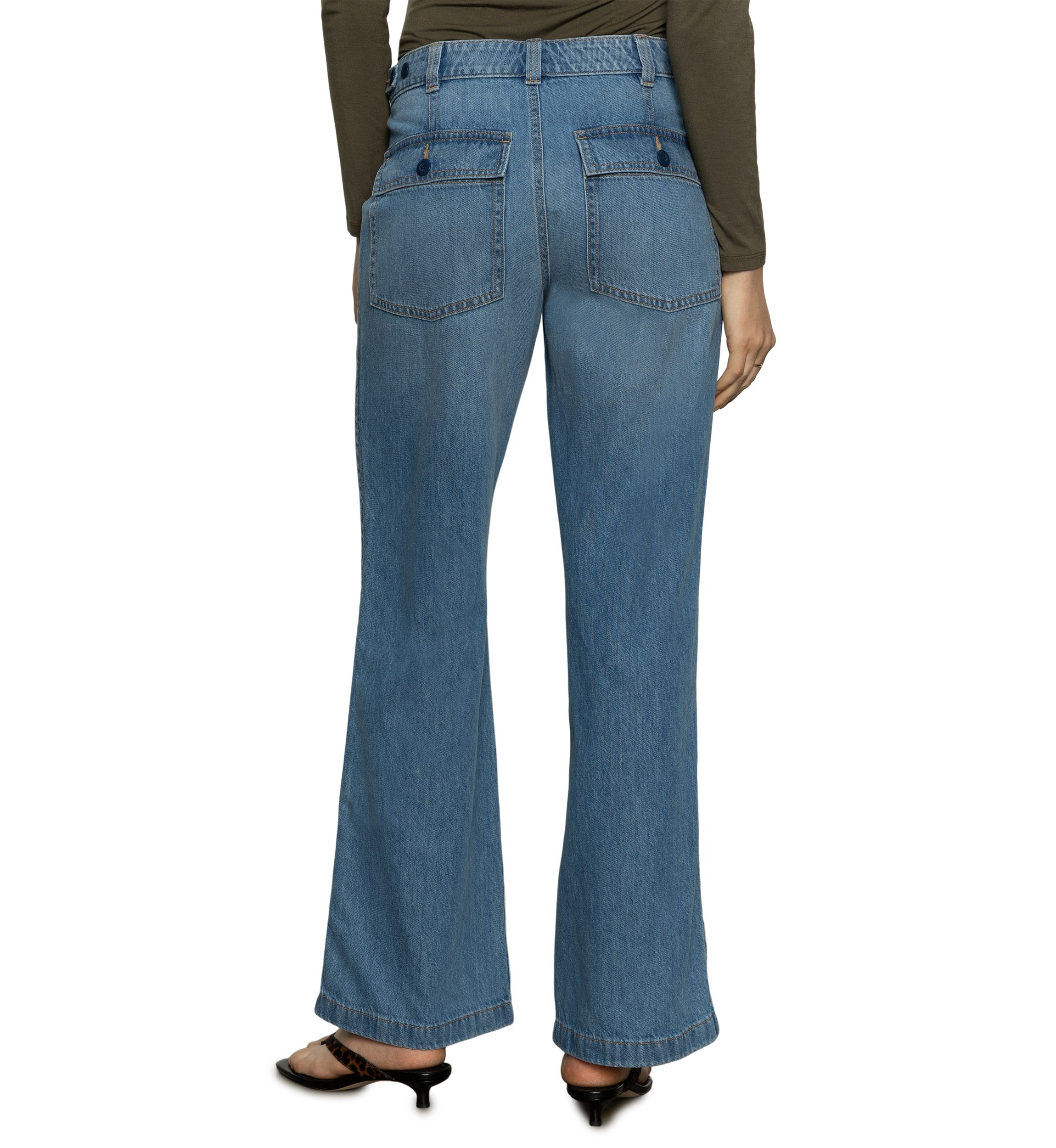 Womens Denim Army Pants
