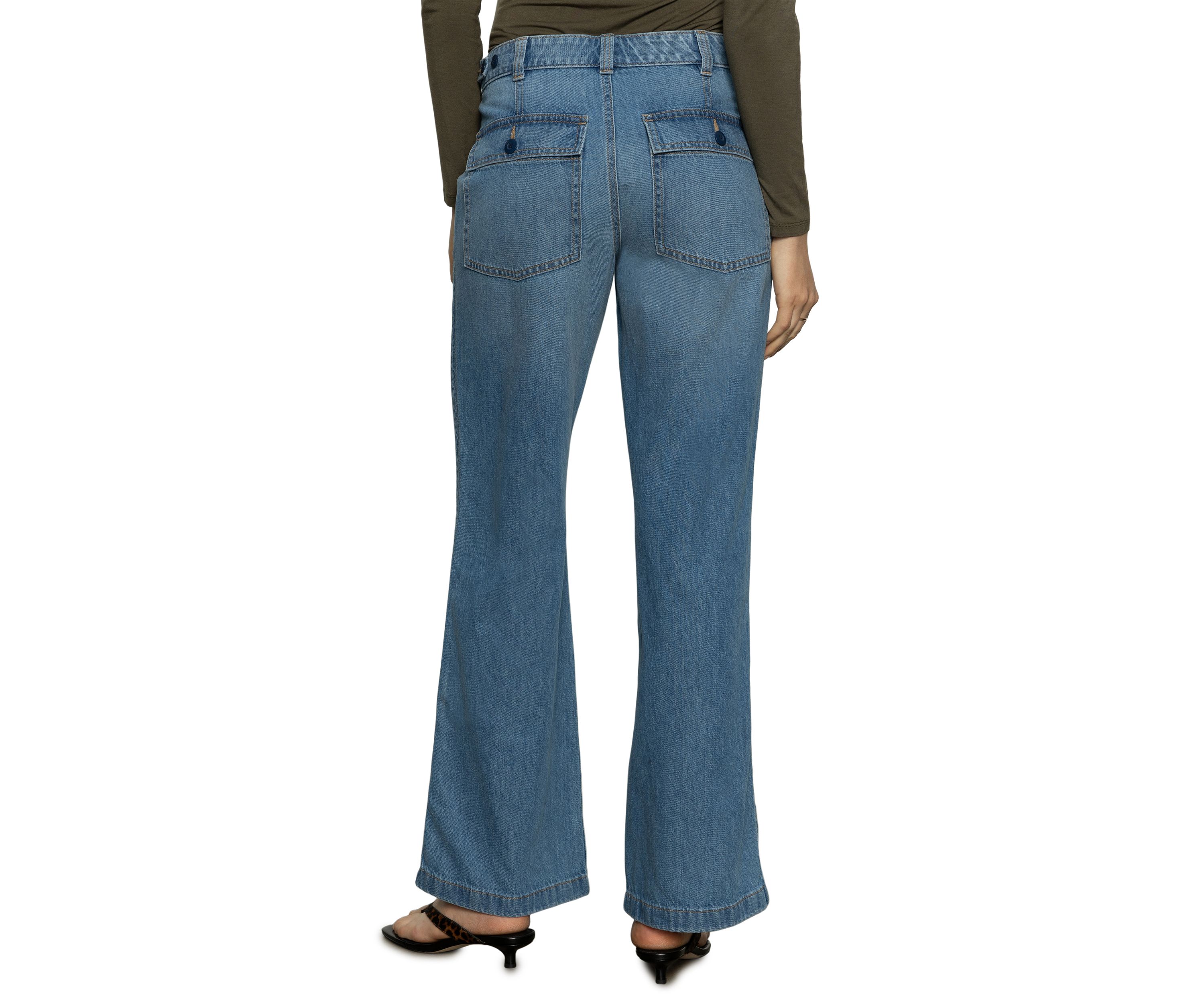 Womens Denim Army Pants