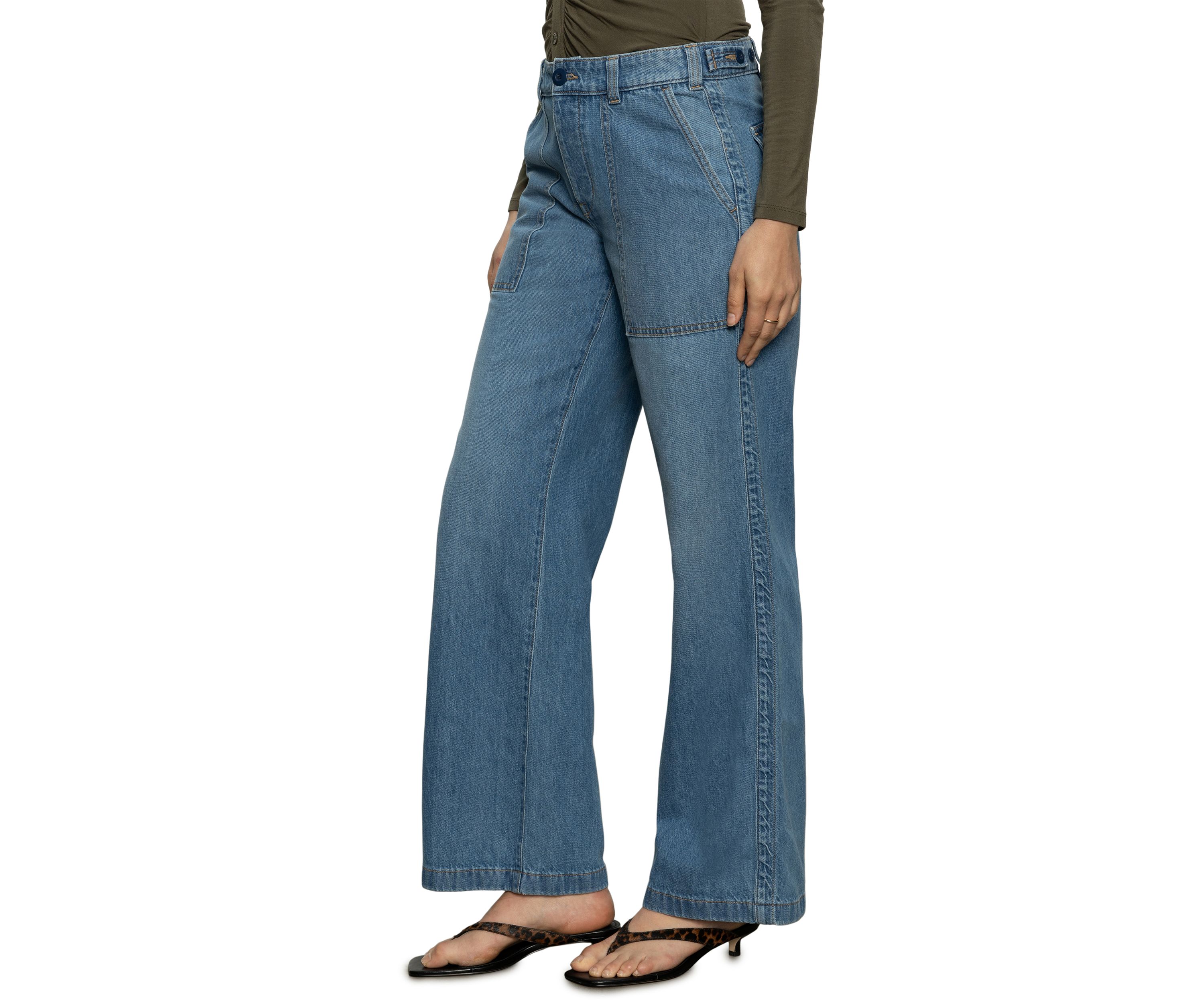 Womens Denim Army Pants