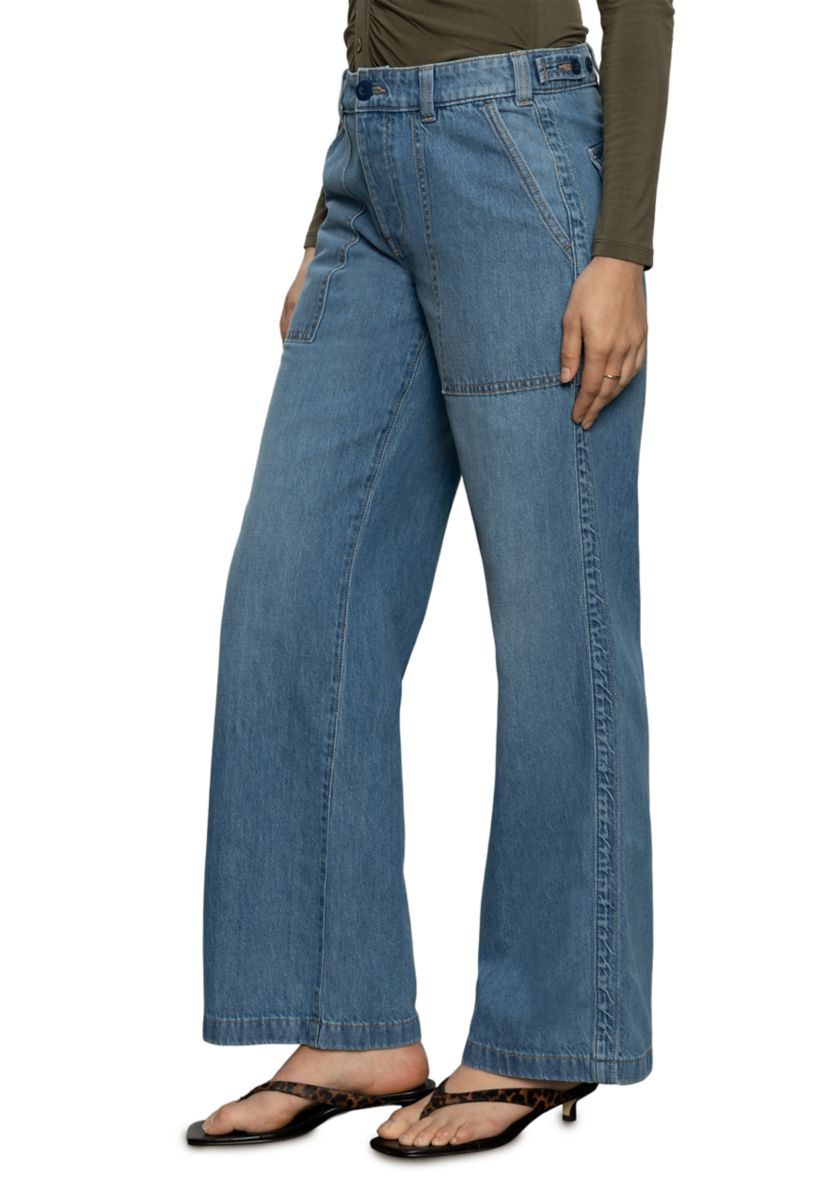 Womens Denim Army Pants