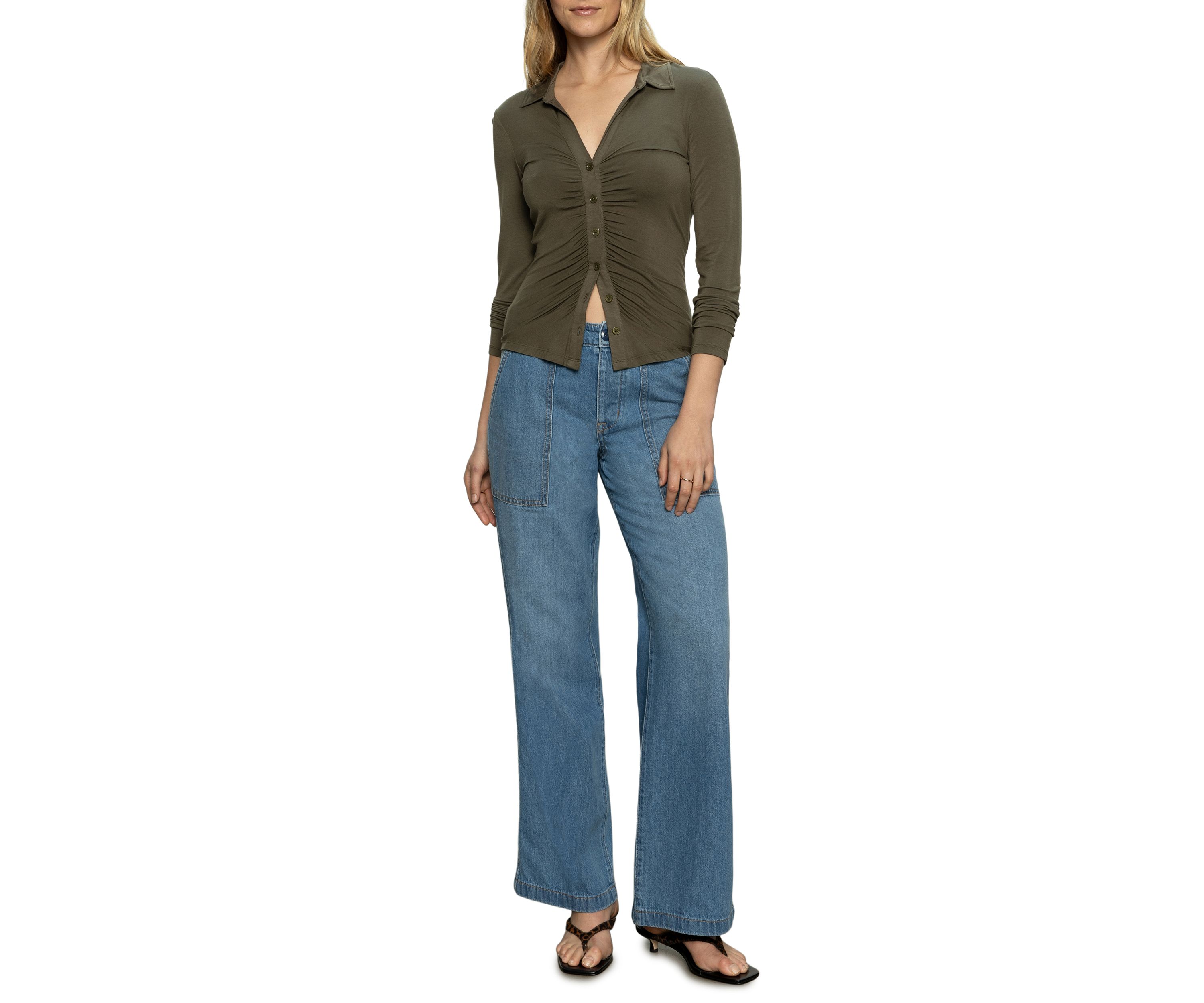 Womens Denim Army Pants