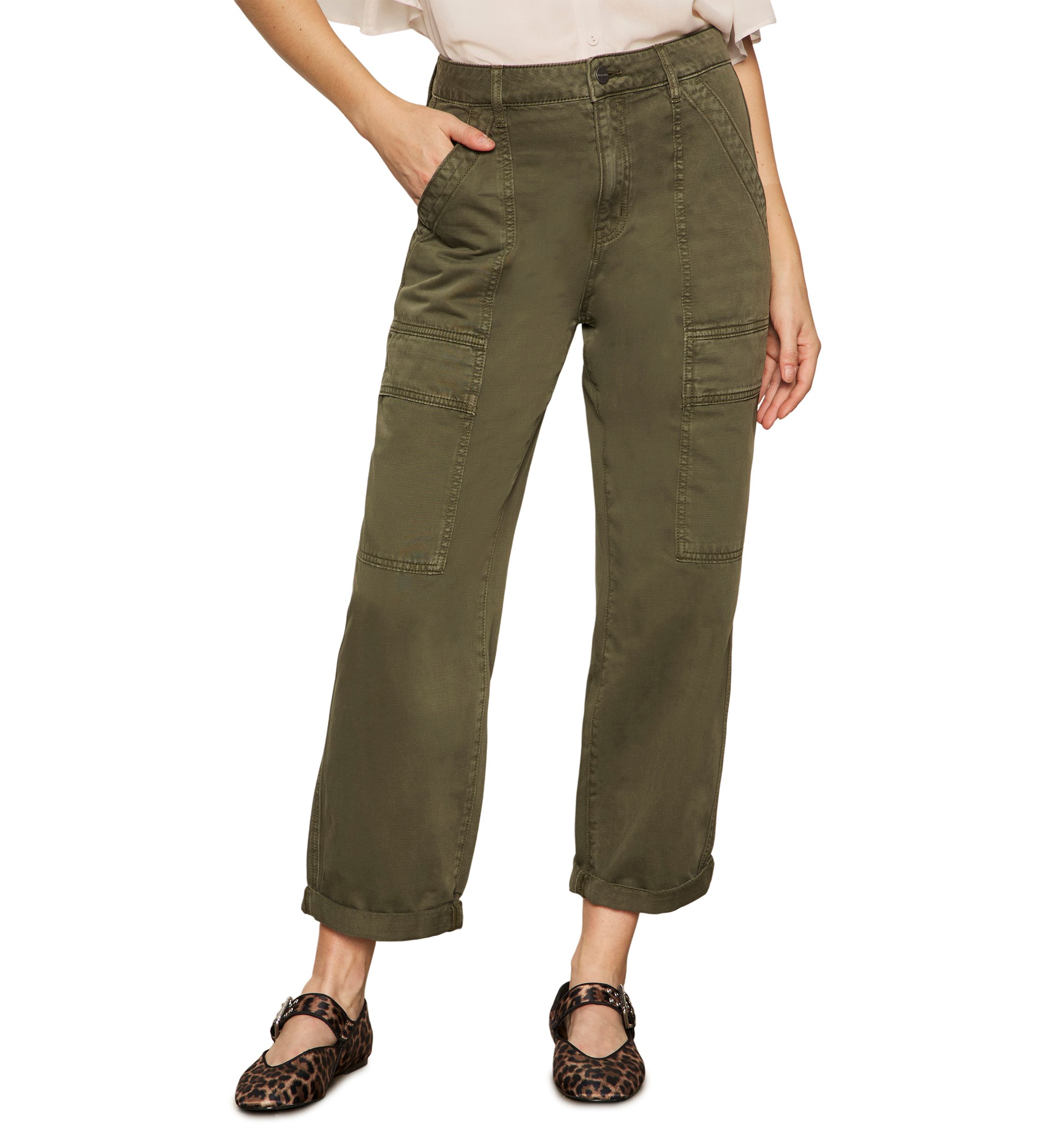 Womens Boyfriend Utility Pants