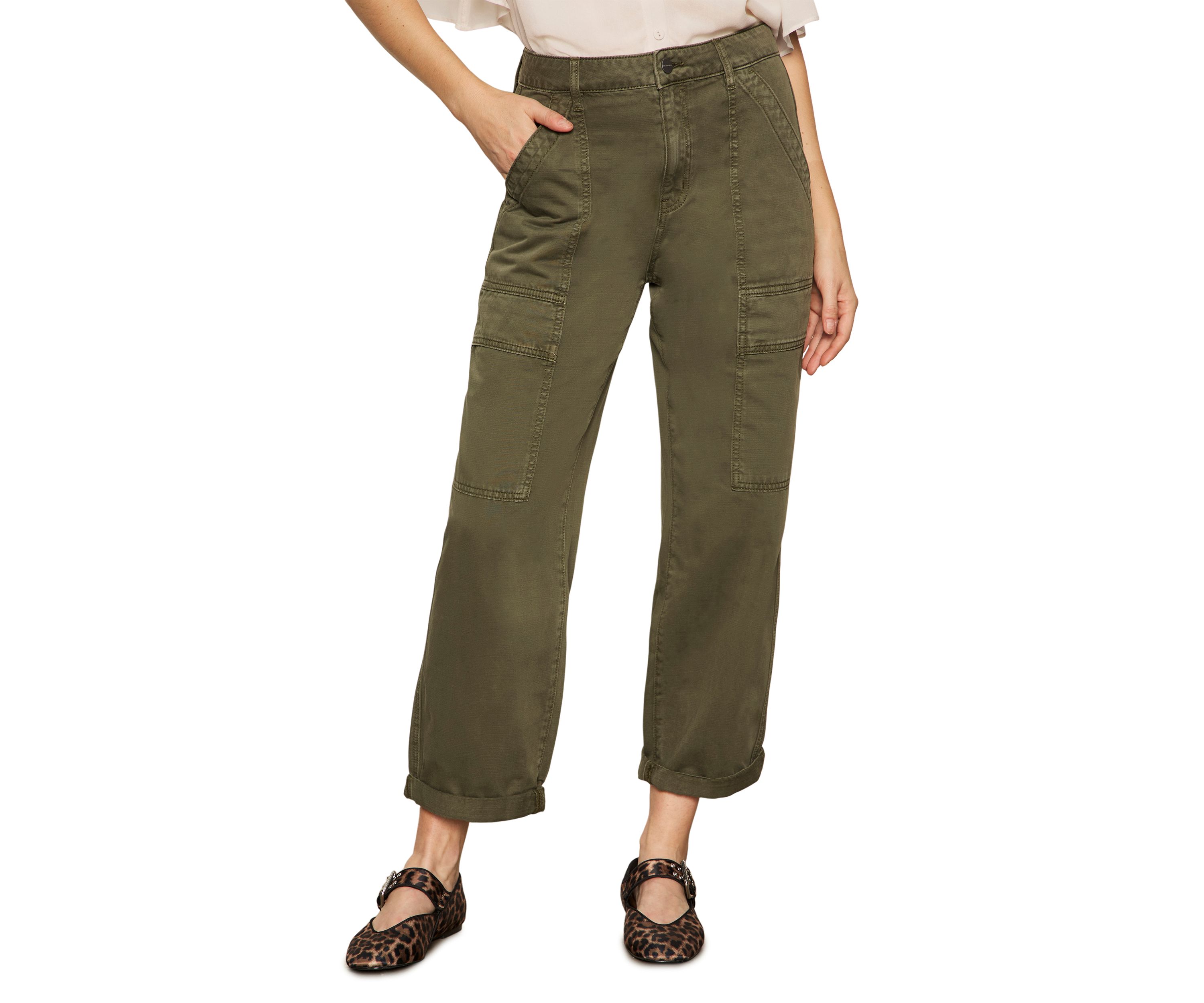 Womens Boyfriend Utility Pants