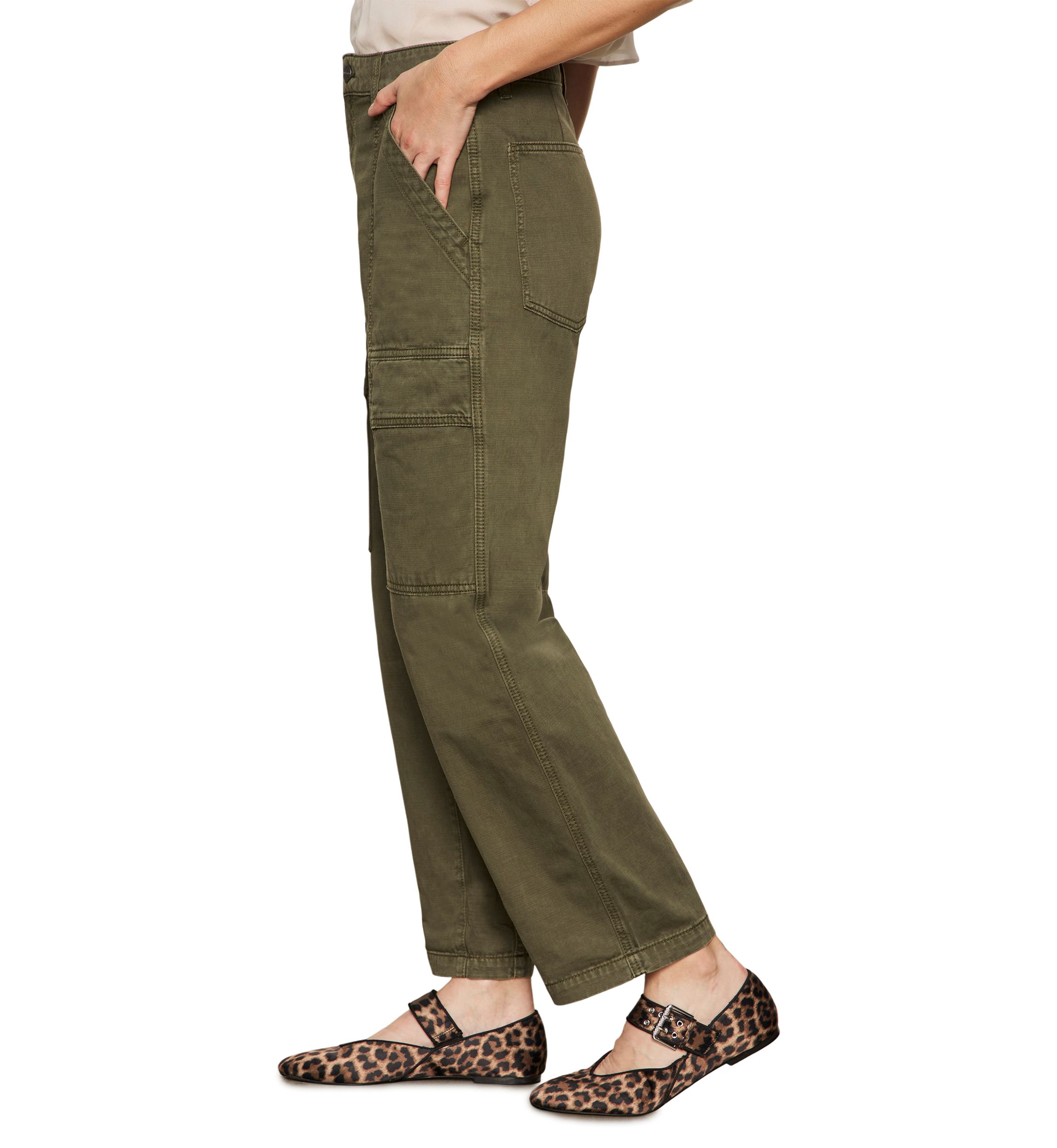 Womens Boyfriend Utility Pants