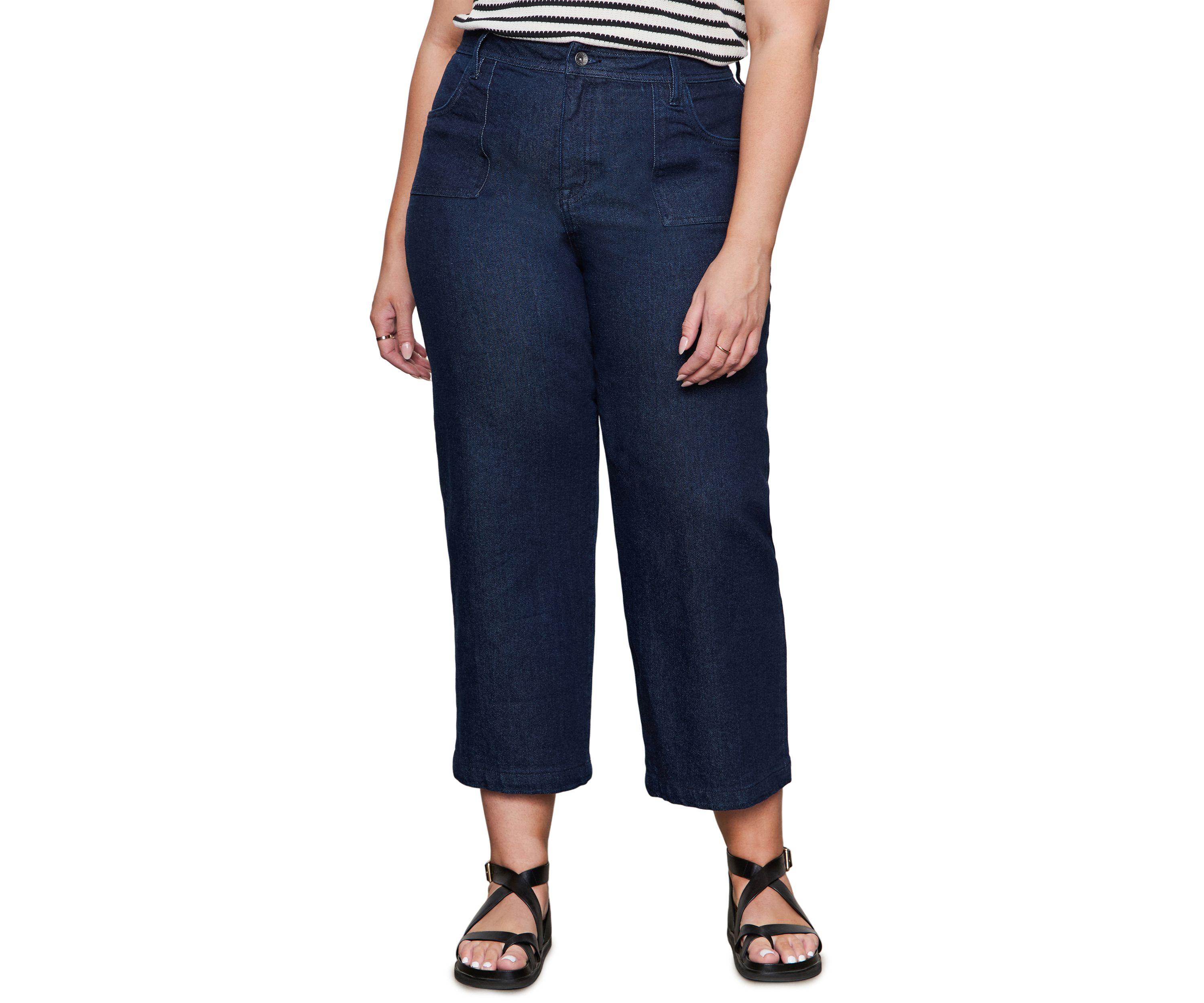 Plus Size League Cropped Jeans