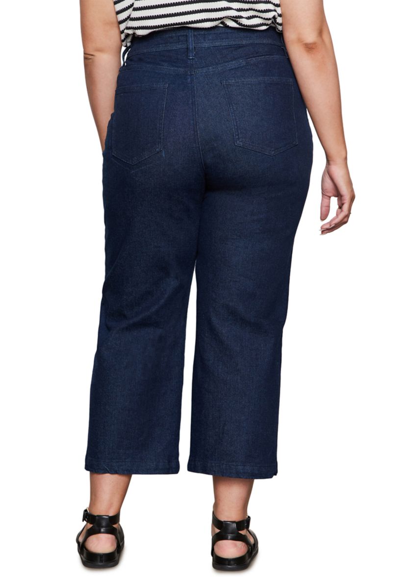 Plus Size League Cropped Jeans