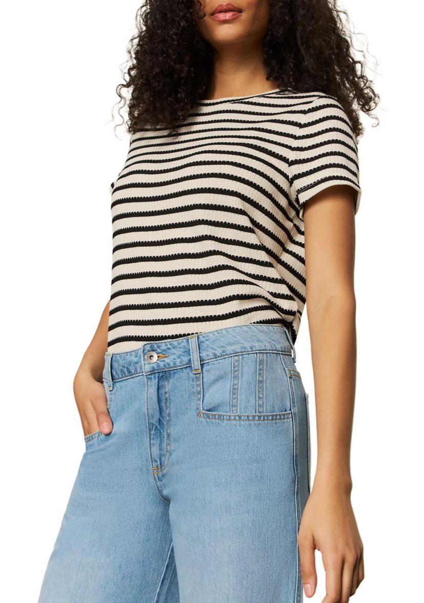 Womens Highland Denim Wide Leg Jeans
