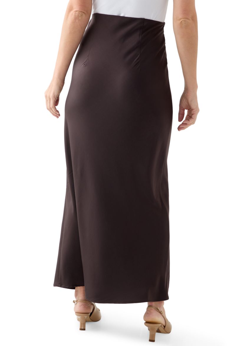 Womens Everyday Maxi Satin Skirt