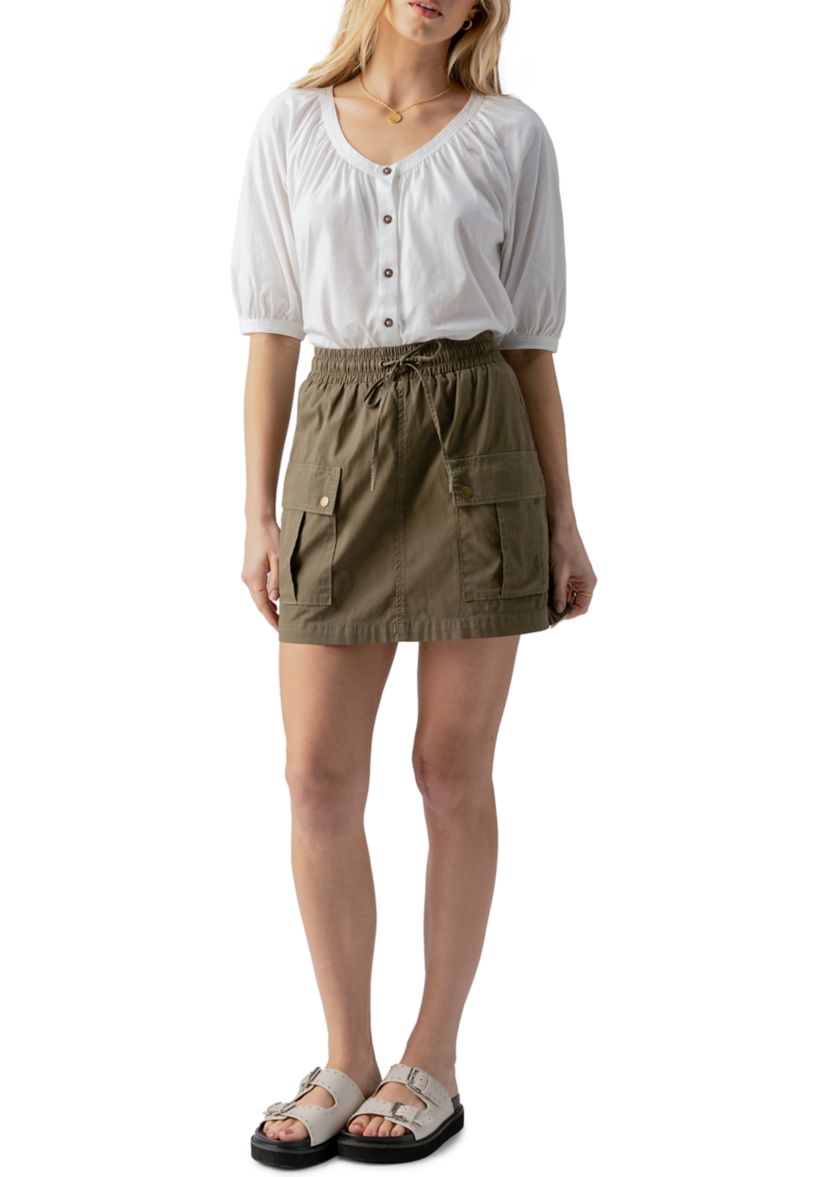 Womens Cargo Pull On Skirt