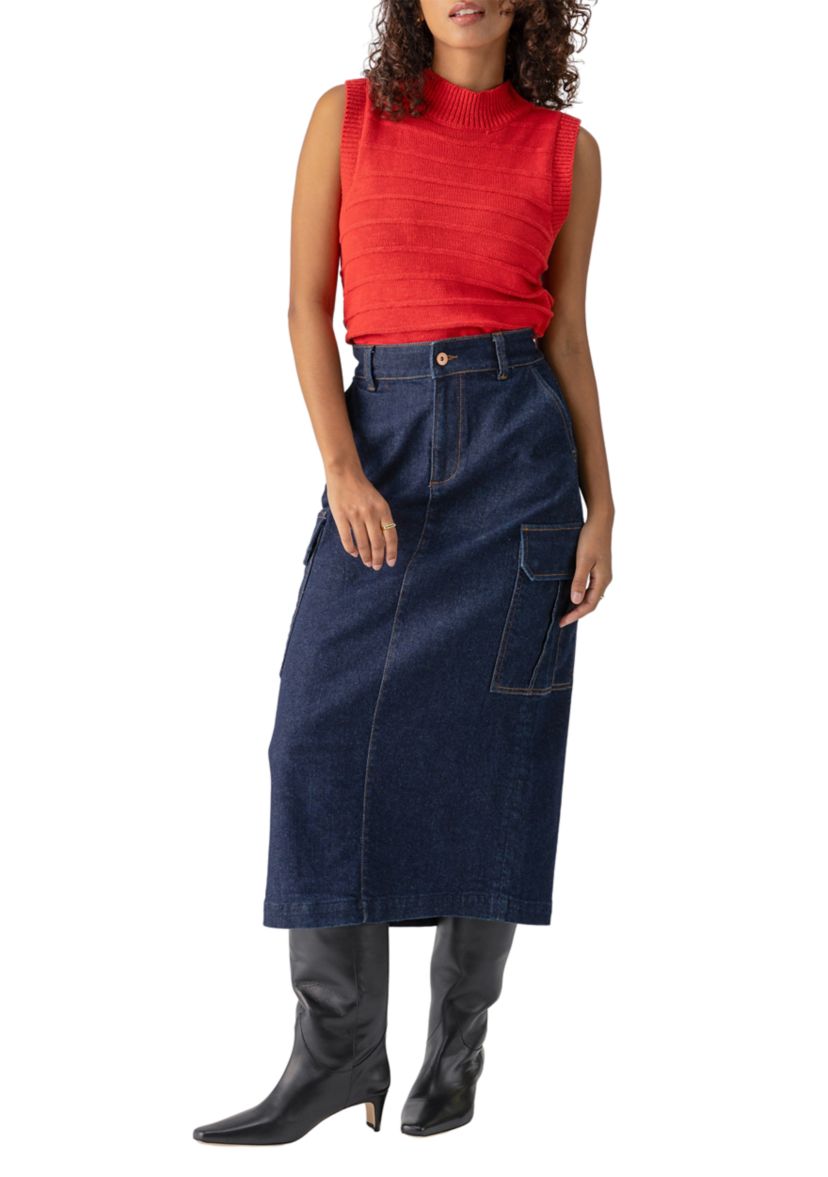 Womens Essential Cargo Skirt