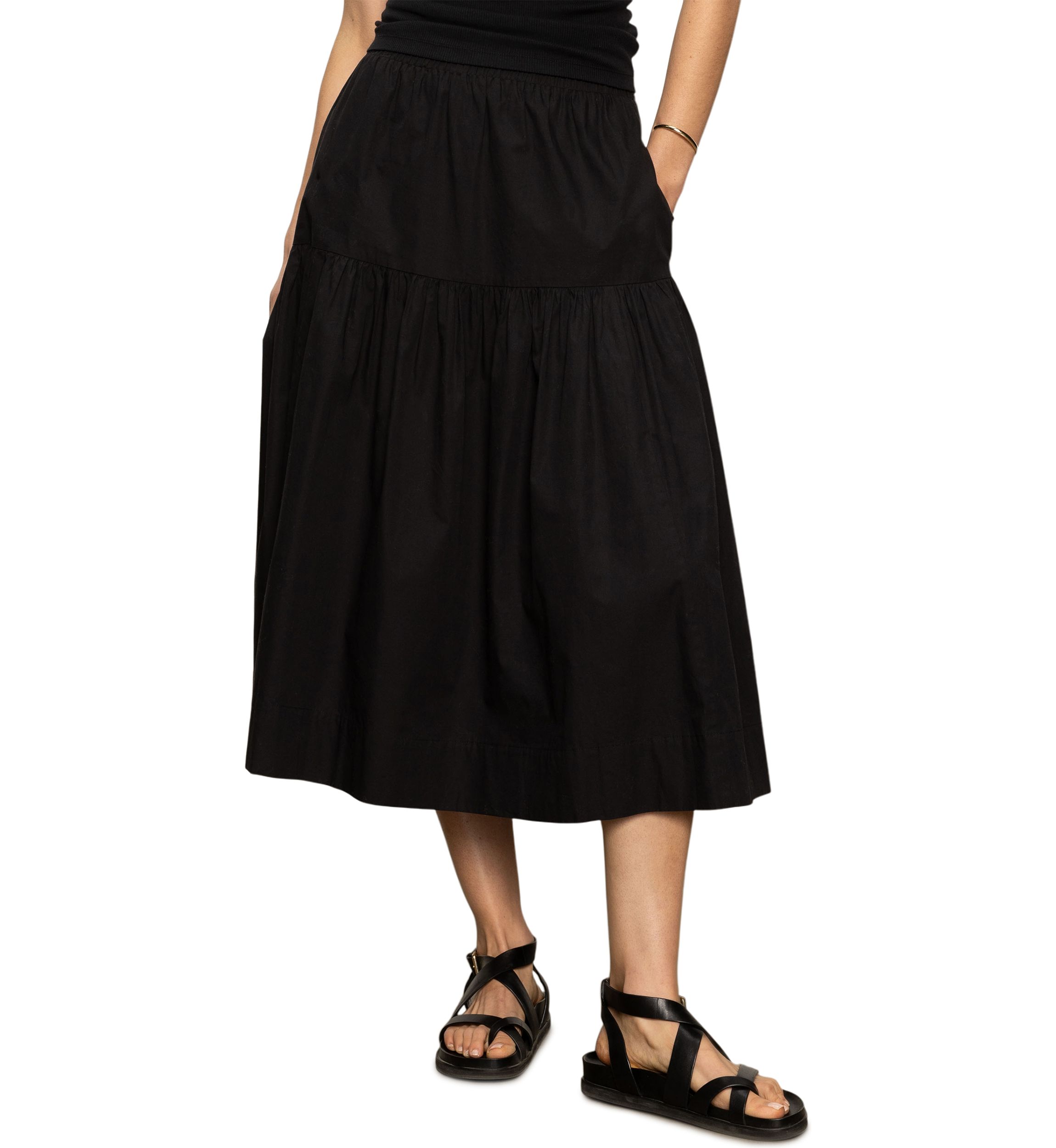 Womens Poplin Prairie Skirt 