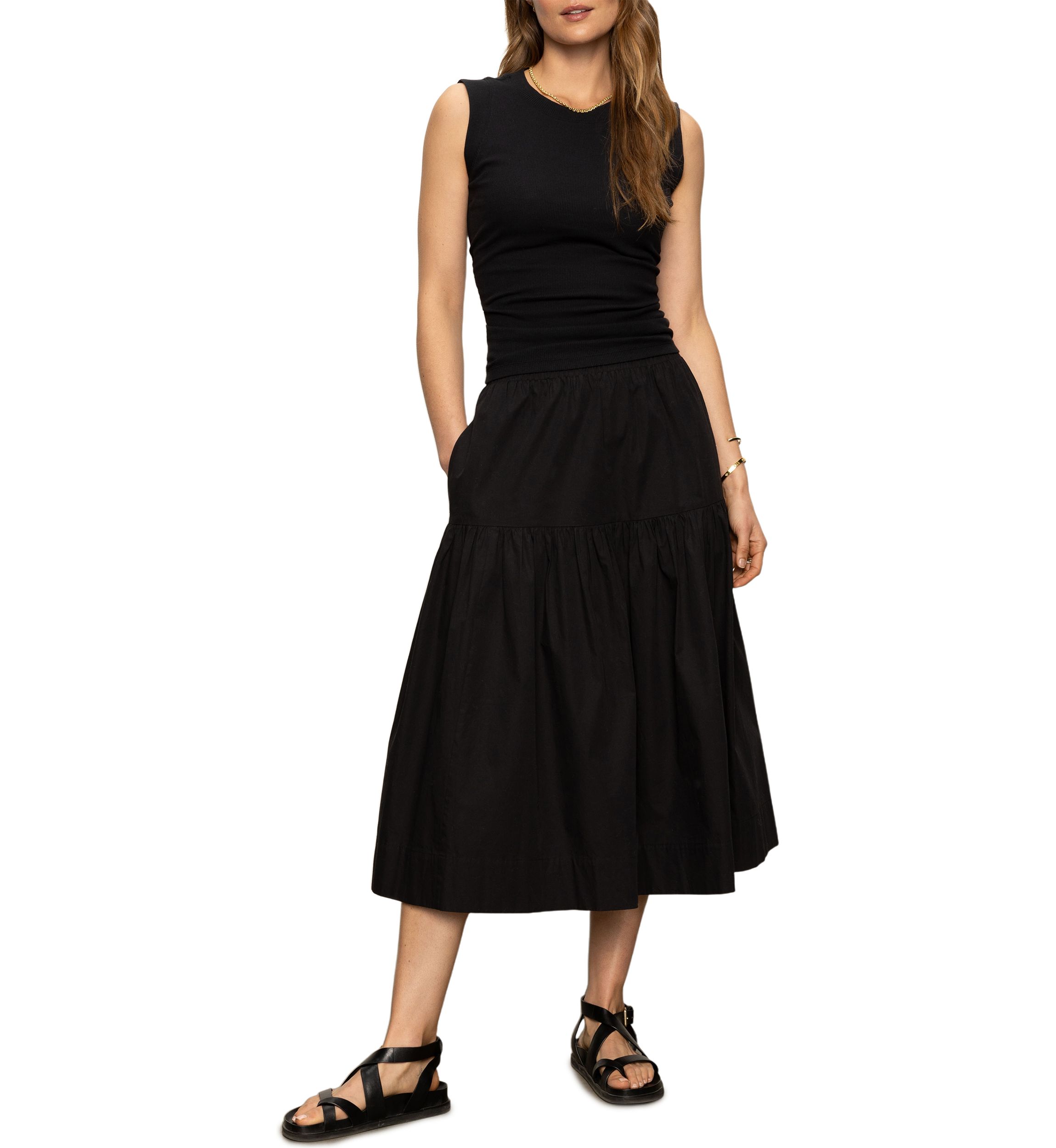 Womens Poplin Prairie Skirt 