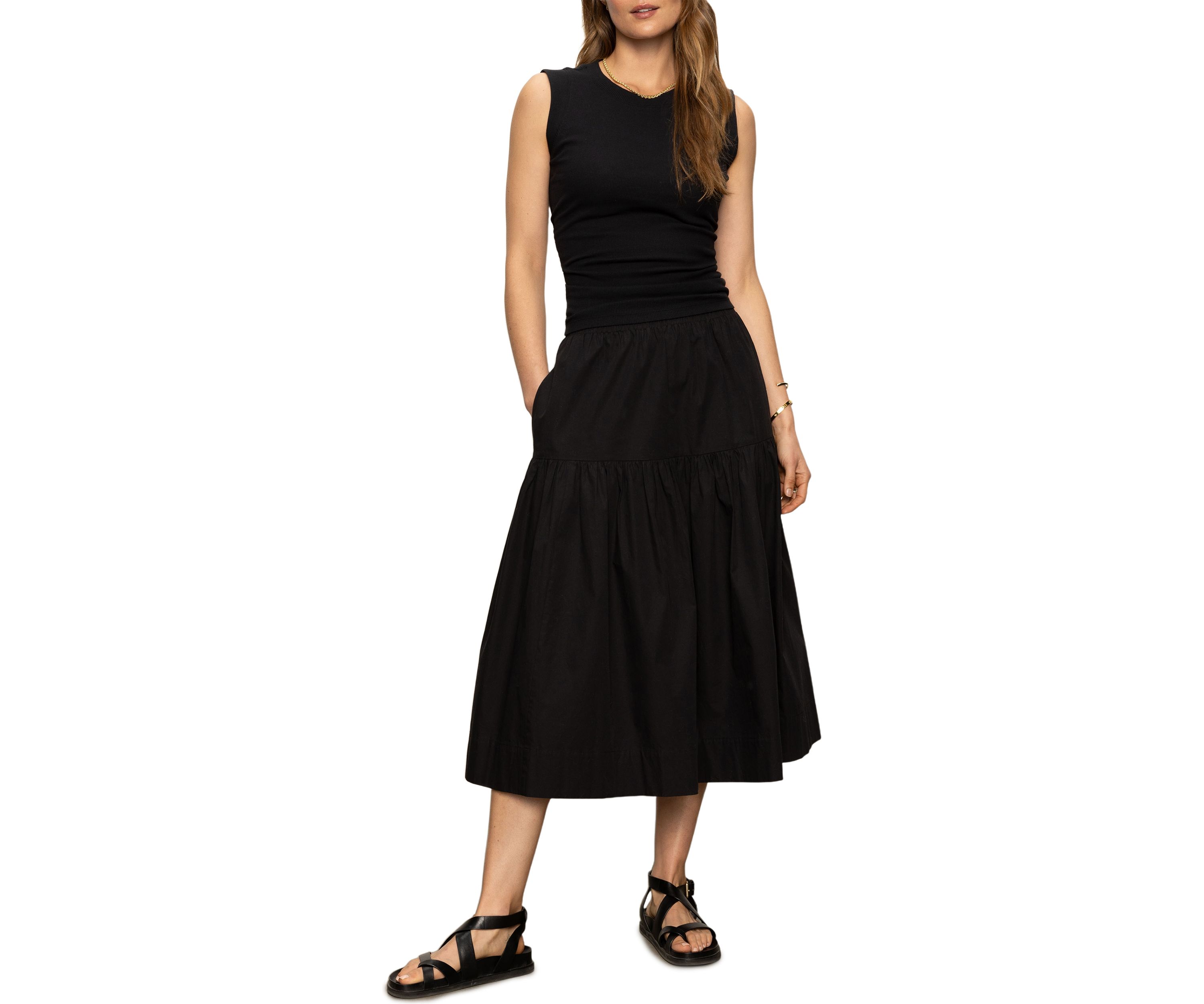 Womens Poplin Prairie Skirt 