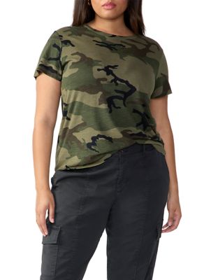 Sanctuary The Perfect T-Shirt, Hiker Camo, S