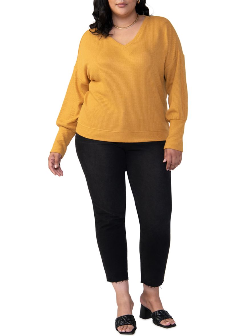 Plus Size Highline Waffle Top