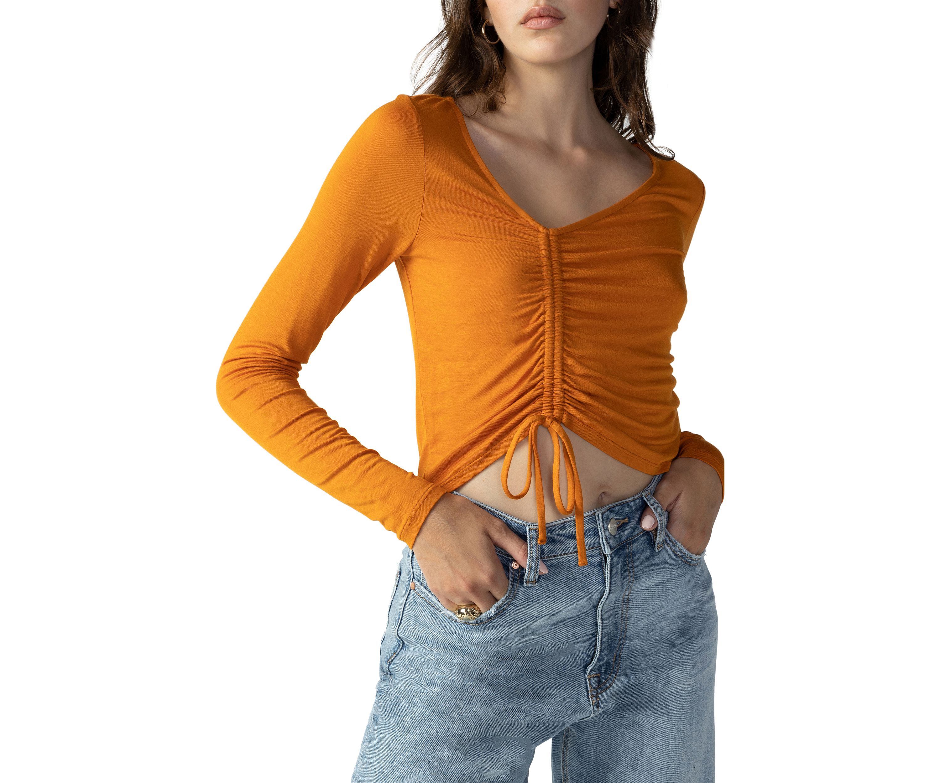 Womens Stunner Ruched Top