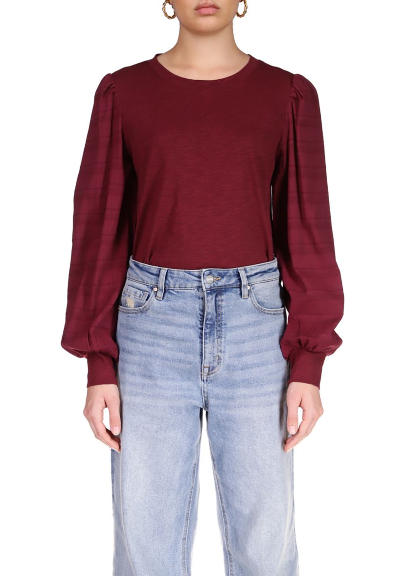 Womens Wonderland Mixed Sleeve T-Shirt