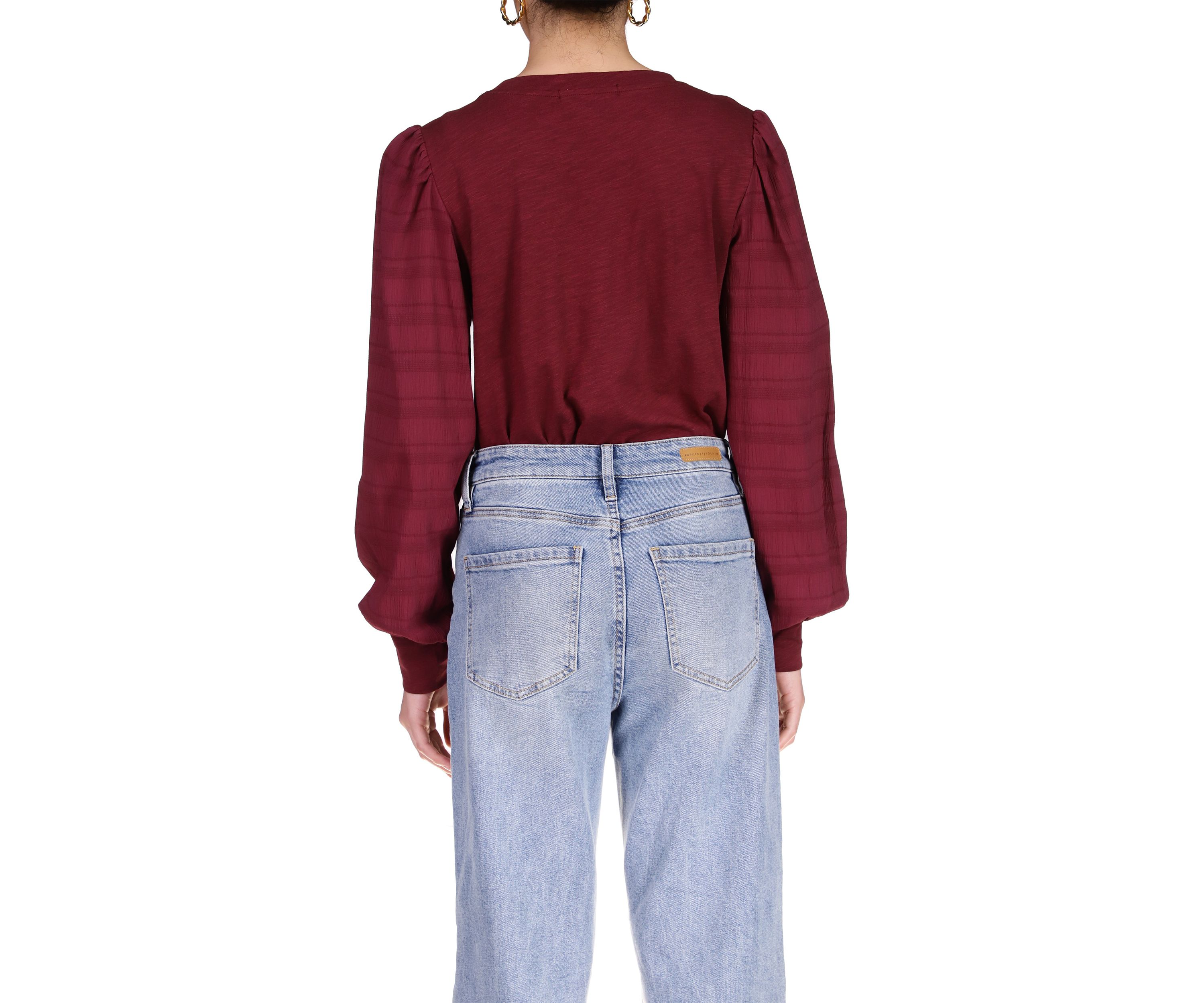 Womens Wonderland Mixed Sleeve T-Shirt