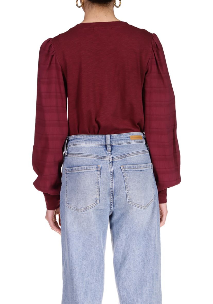 Womens Wonderland Mixed Sleeve T-Shirt