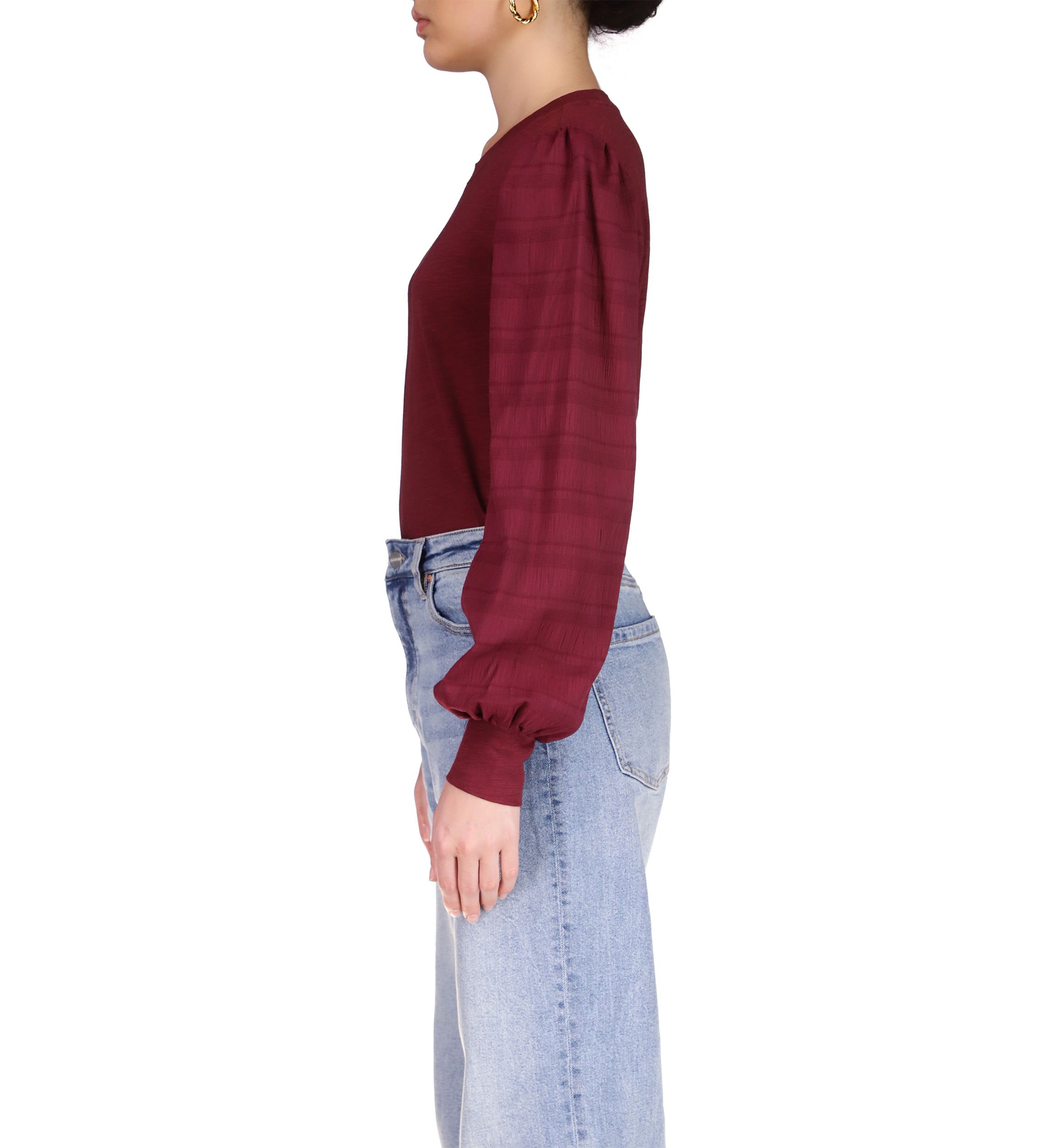 Womens Wonderland Mixed Sleeve T-Shirt