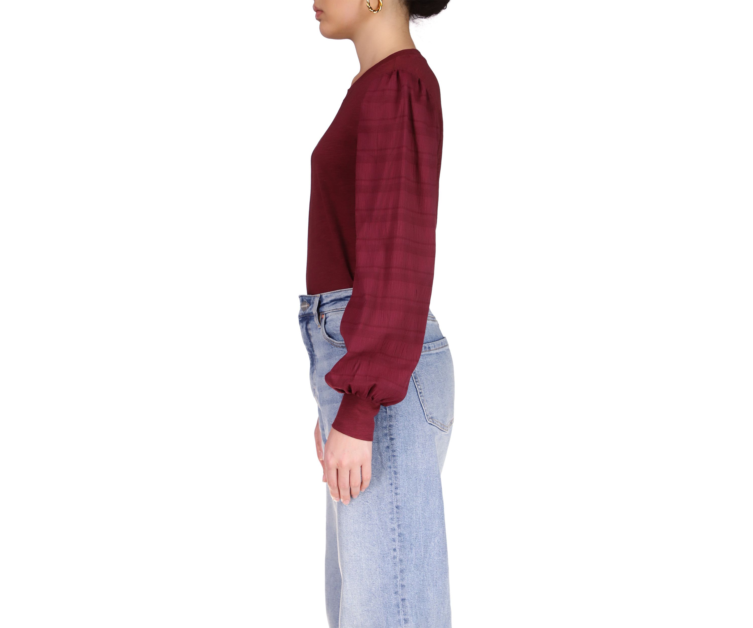 Womens Wonderland Mixed Sleeve T-Shirt