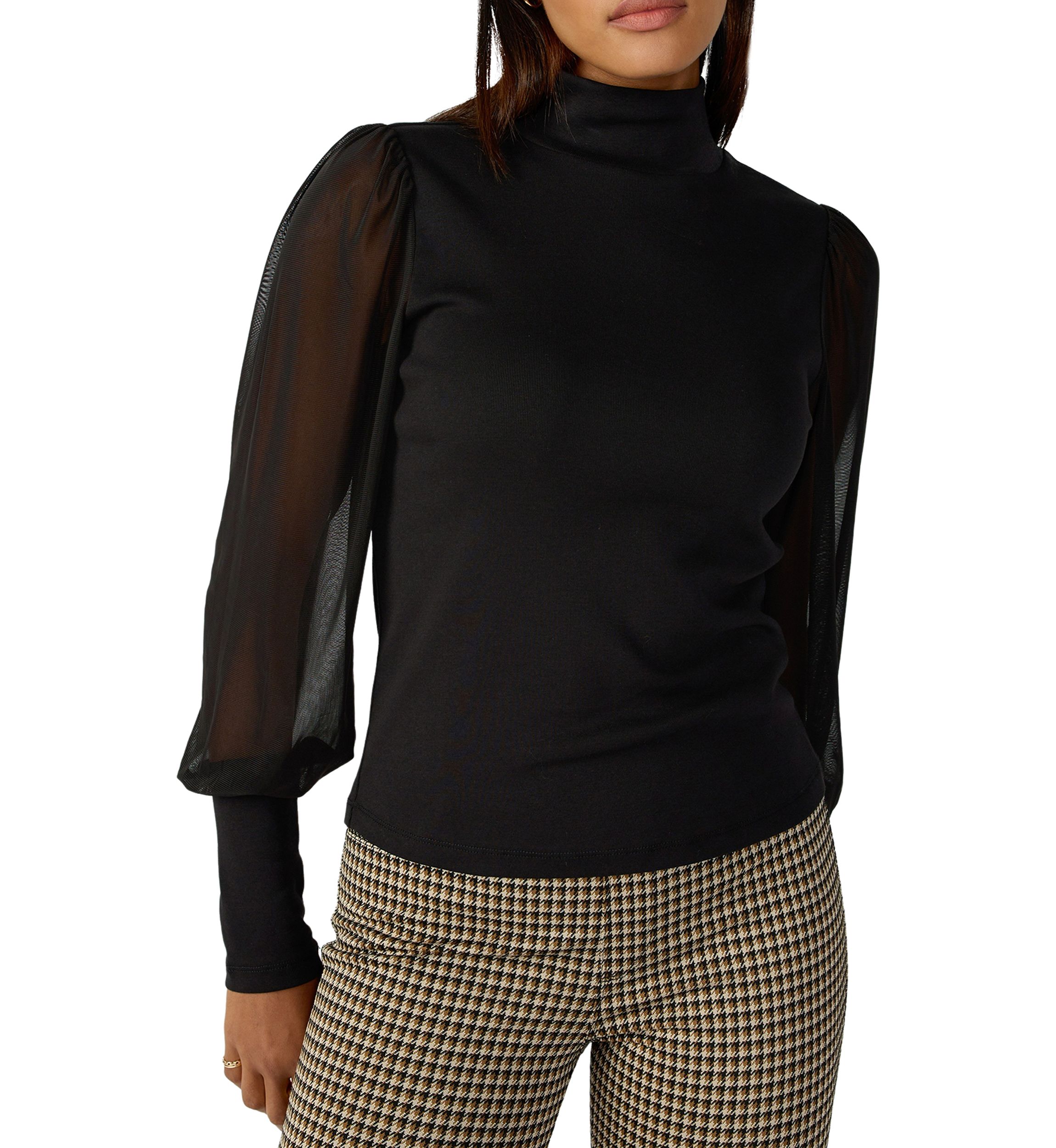 On My Mind Mesh Sleeve Top 