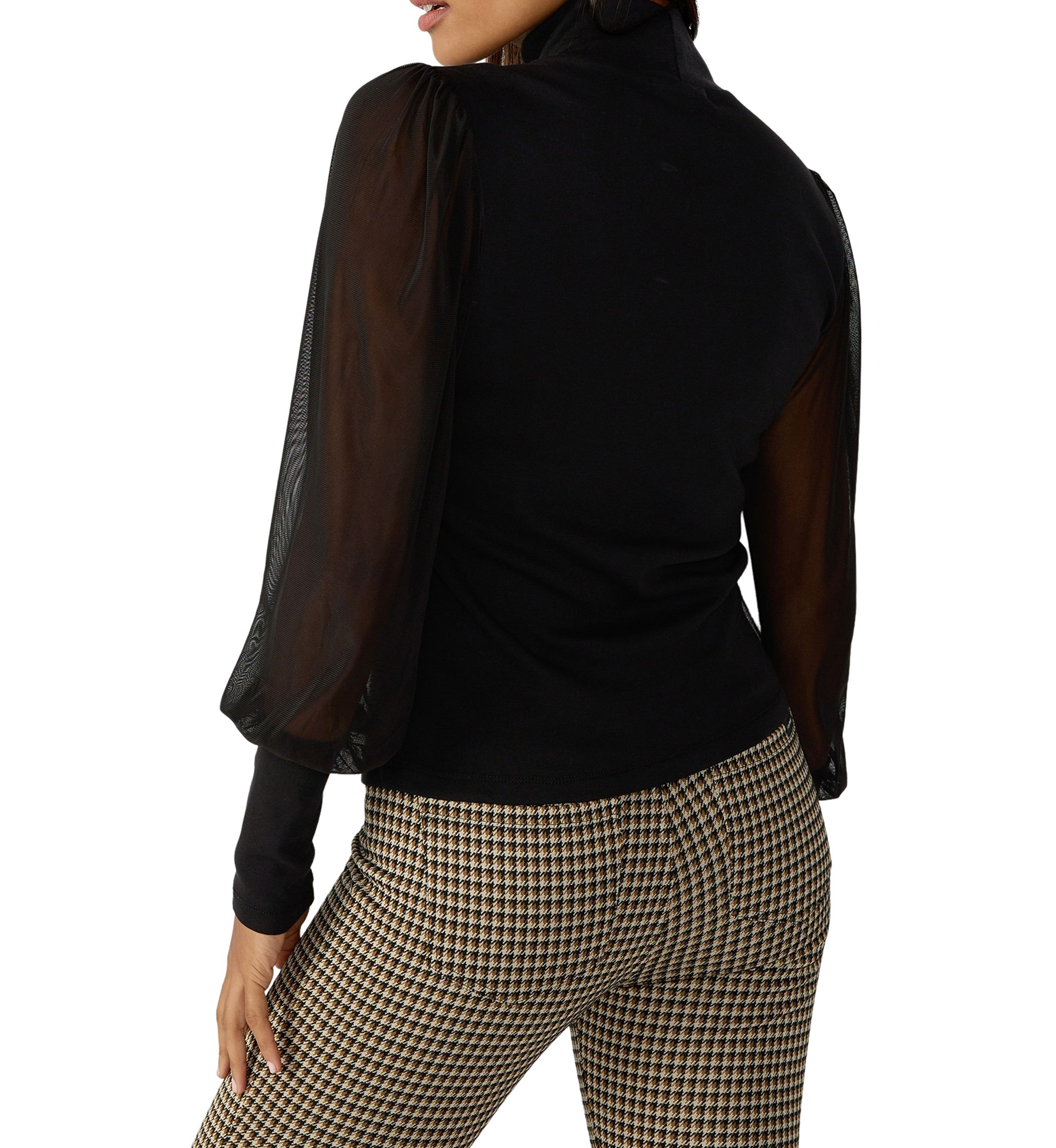 On My Mind Mesh Sleeve Top 