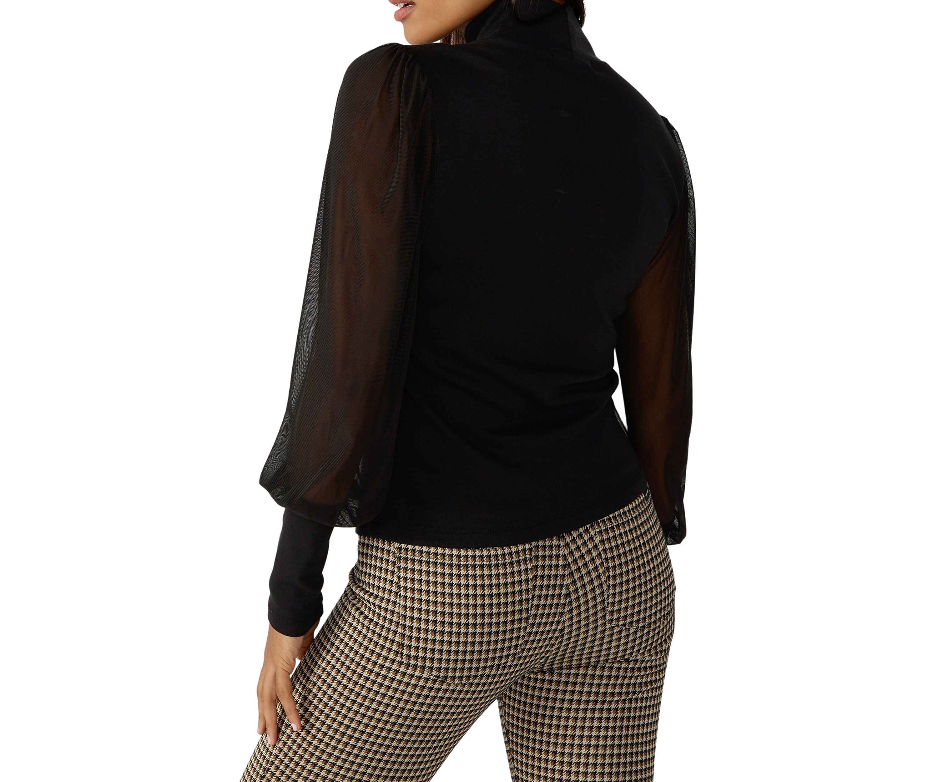 On My Mind Mesh Sleeve Top 