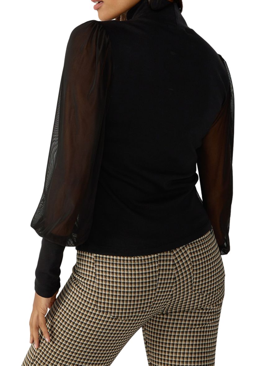 On My Mind Mesh Sleeve Top 