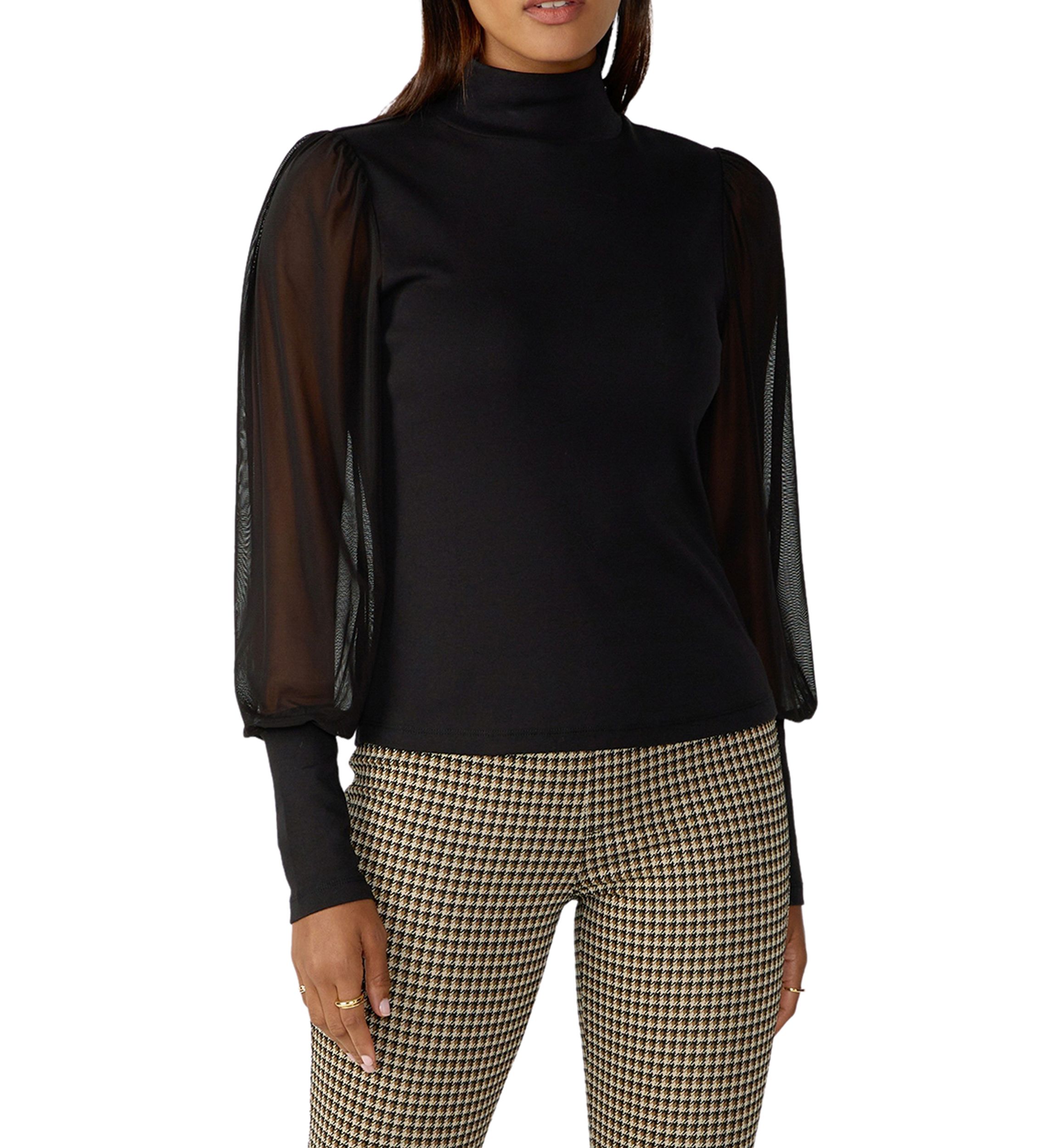 On My Mind Mesh Sleeve Top 