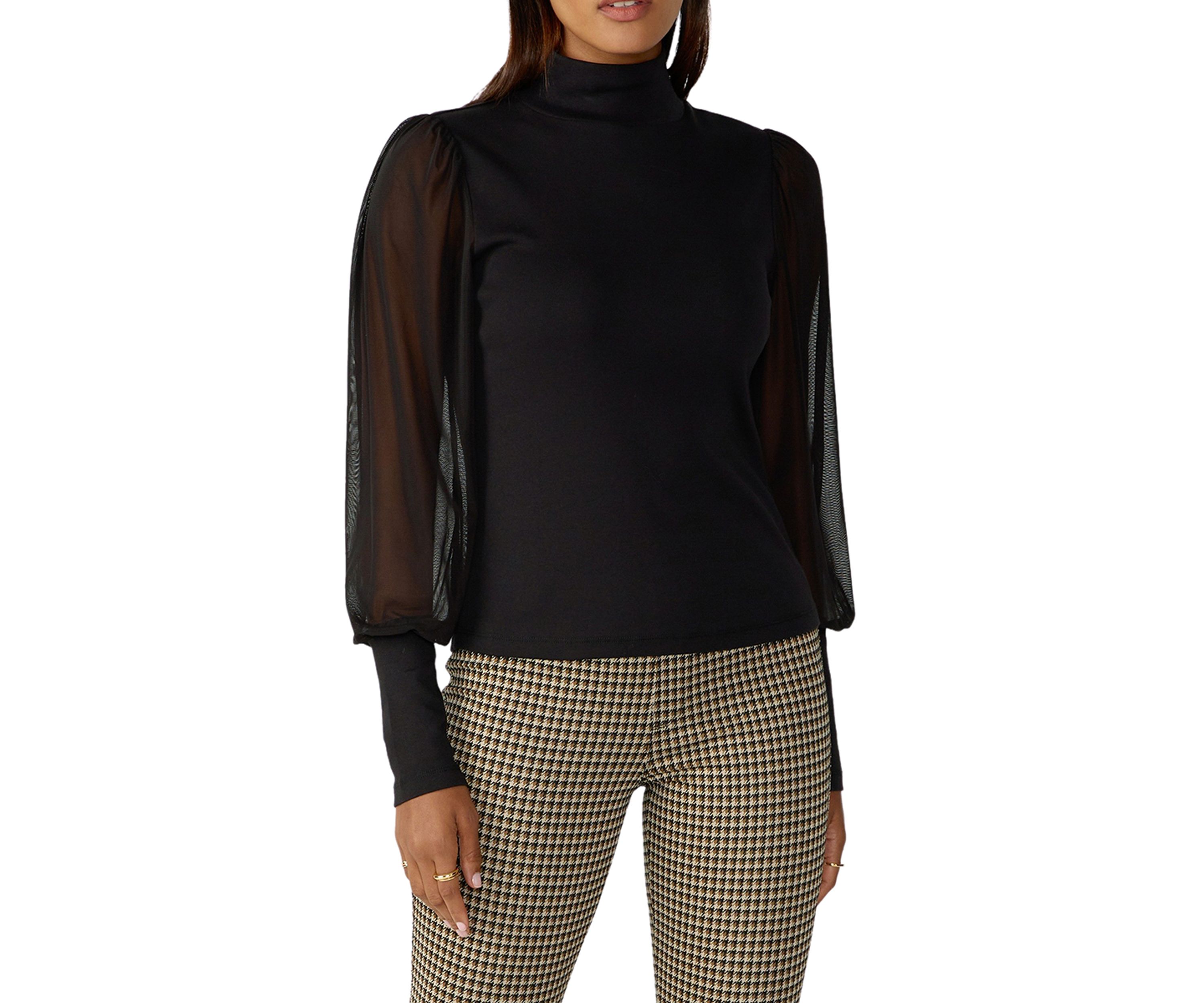 On My Mind Mesh Sleeve Top 