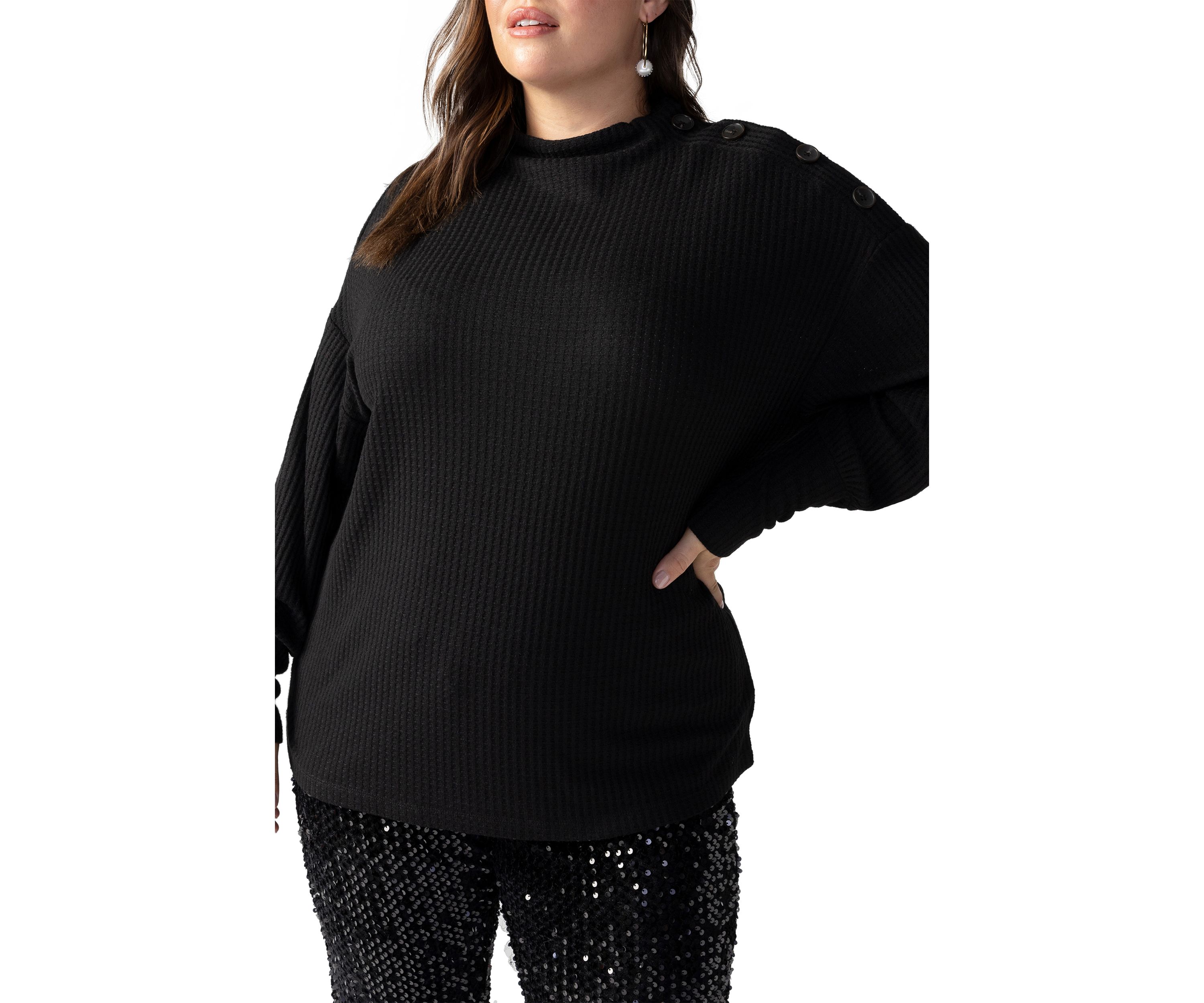 Plus Size High Standards Waffle Top