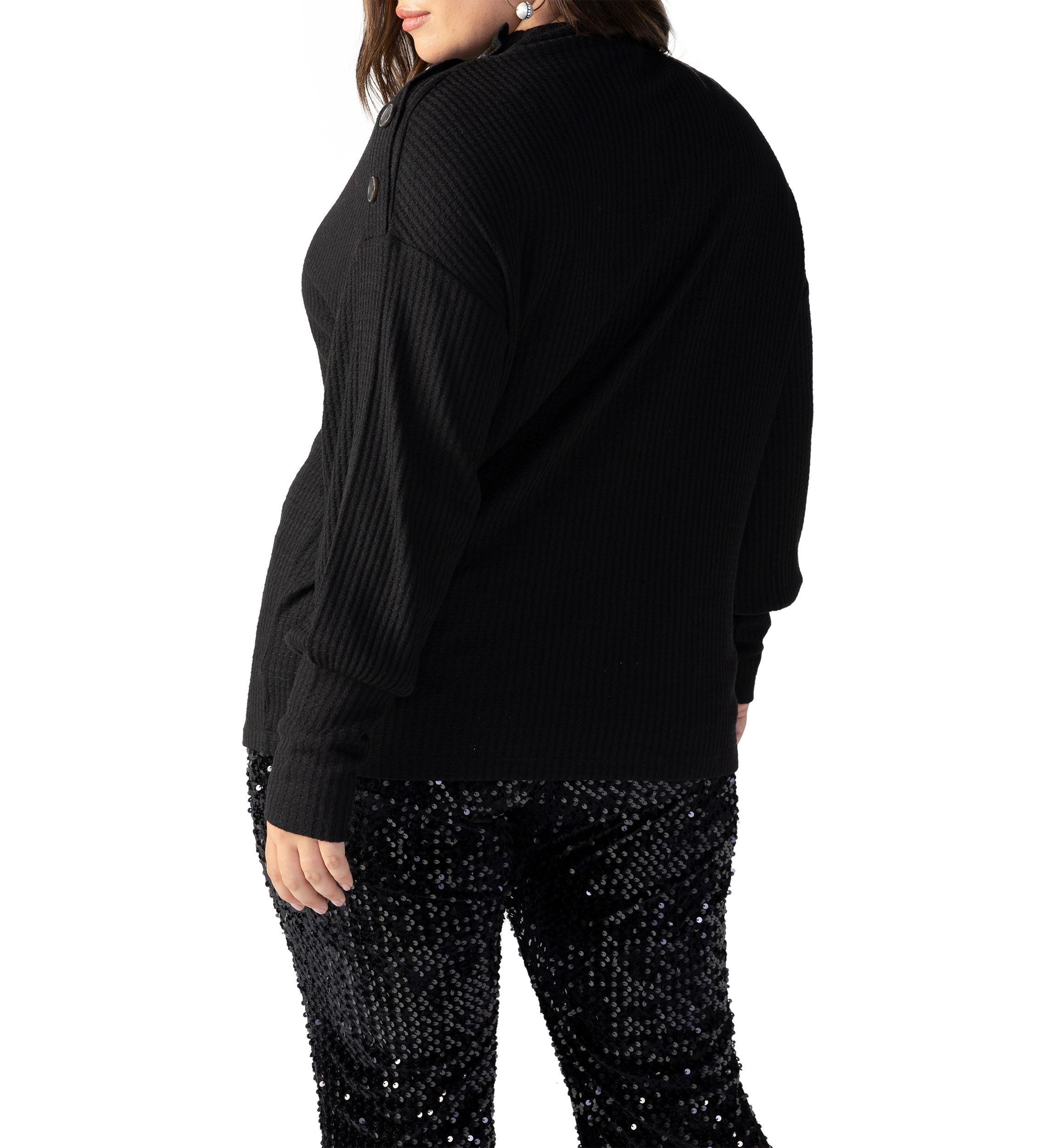 Plus Size High Standards Waffle Top