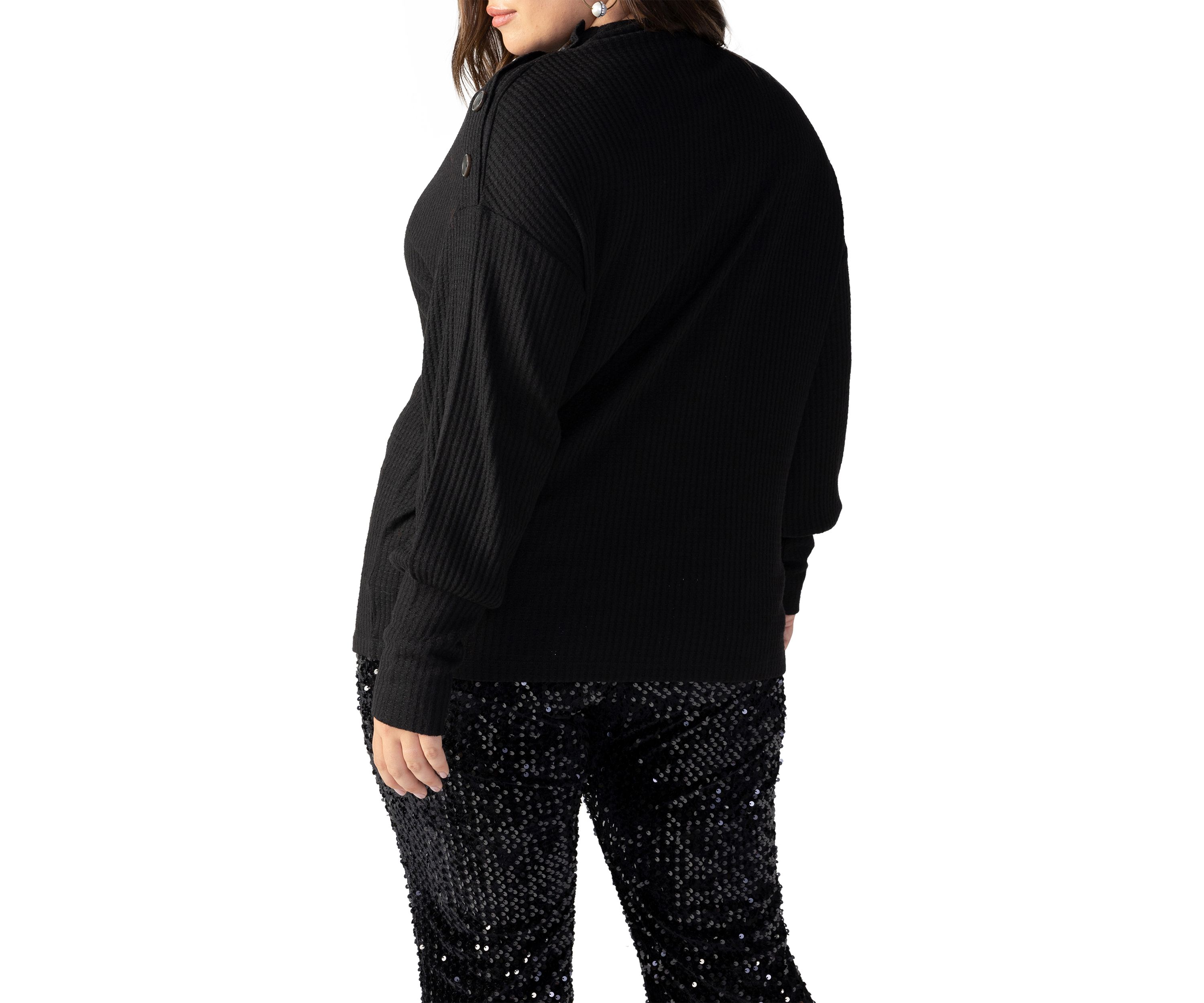Plus Size High Standards Waffle Top