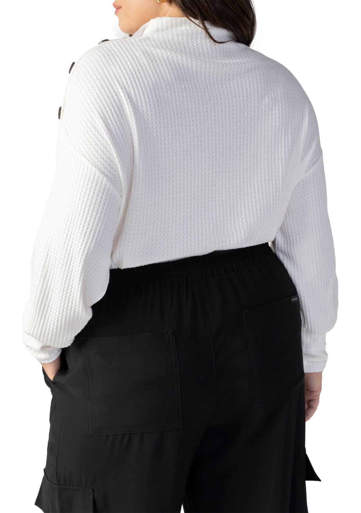 Plus Size High Standards Waffle Top