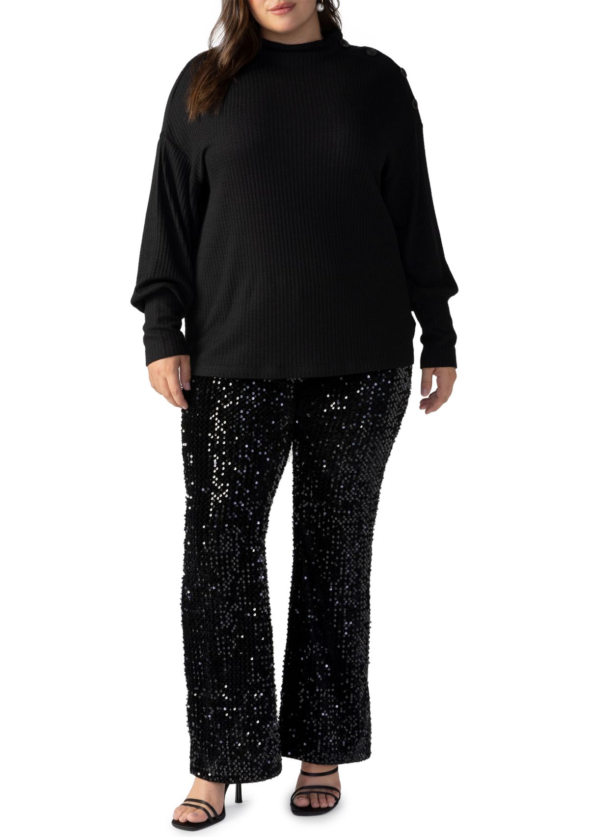 Plus Size High Standards Waffle Top