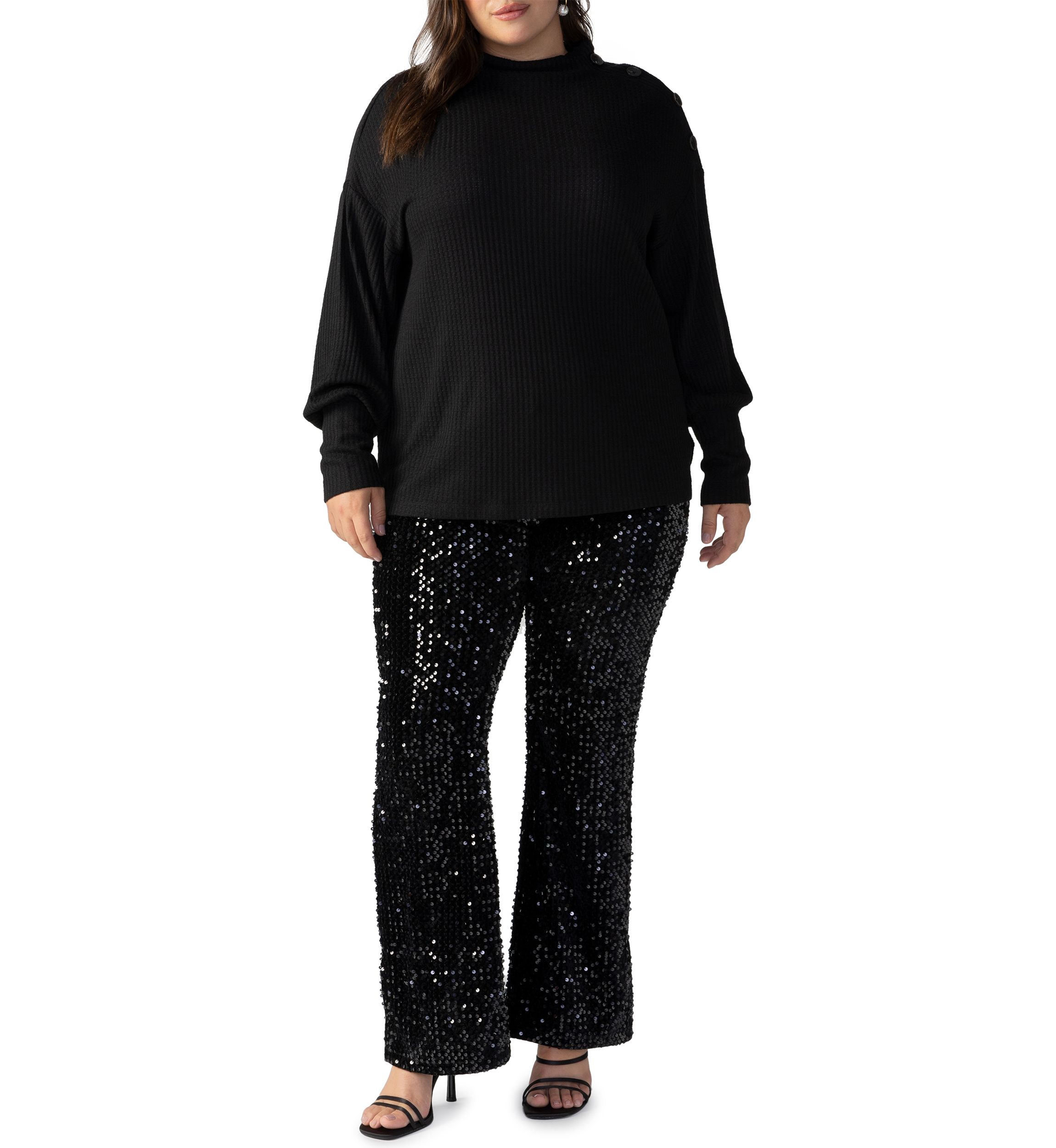 Plus Size High Standards Waffle Top