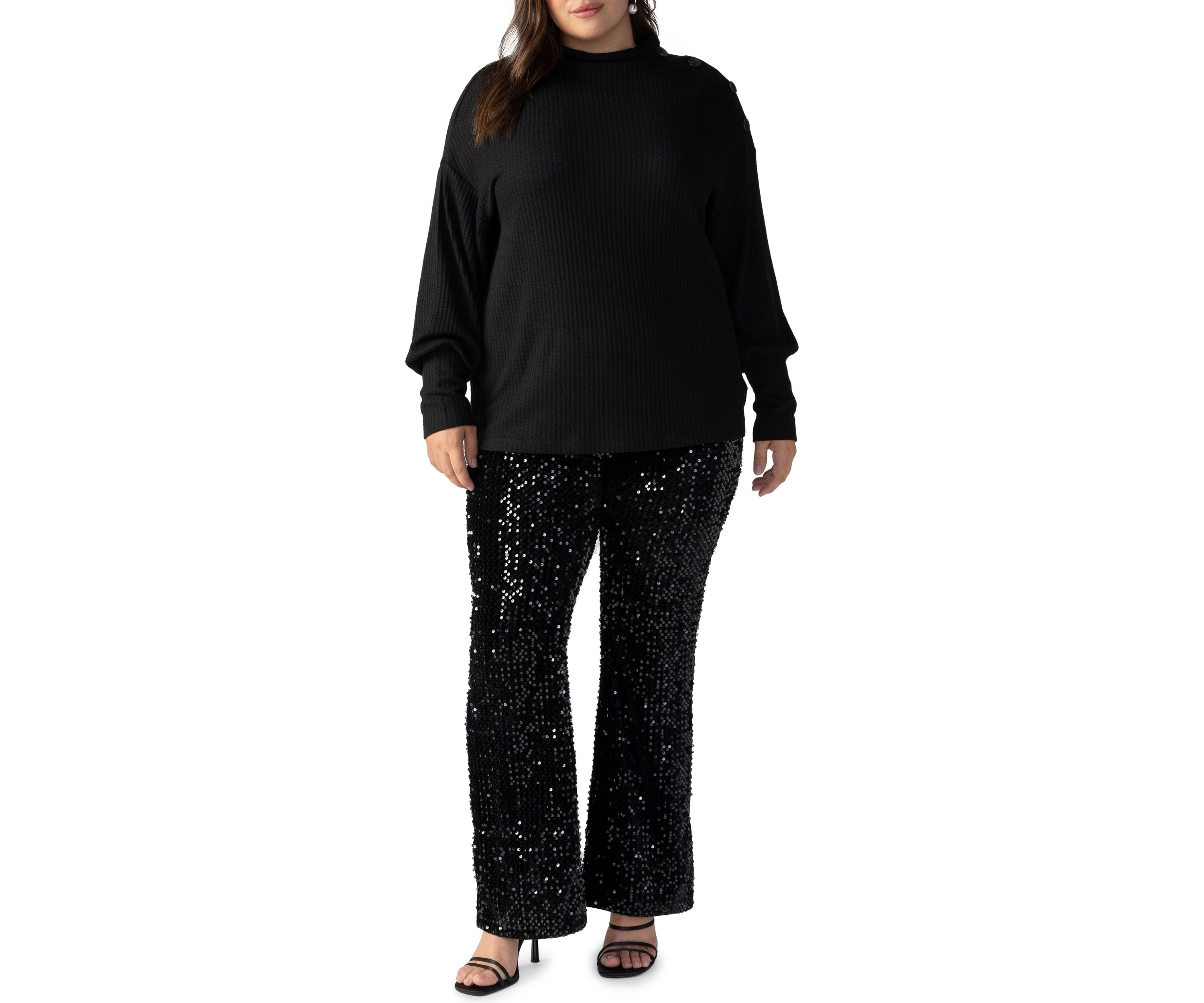 Plus Size High Standards Waffle Top
