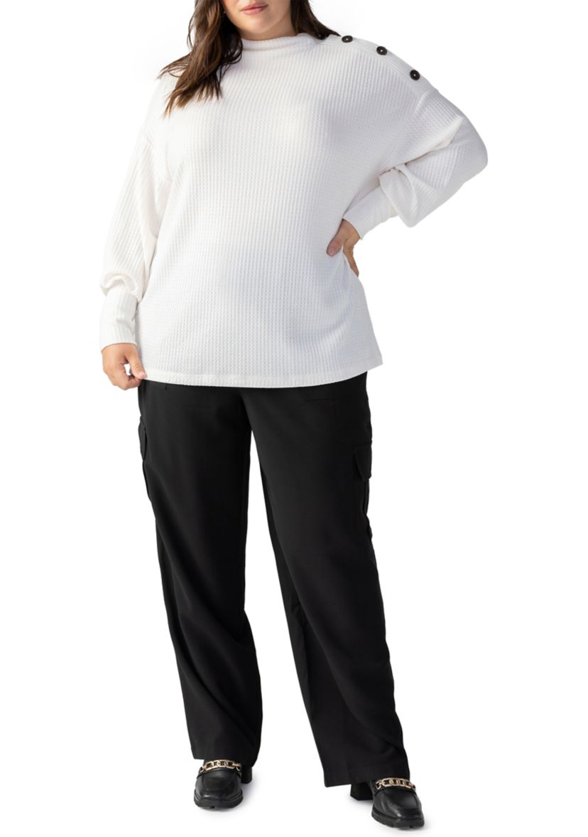 Plus Size High Standards Waffle Top