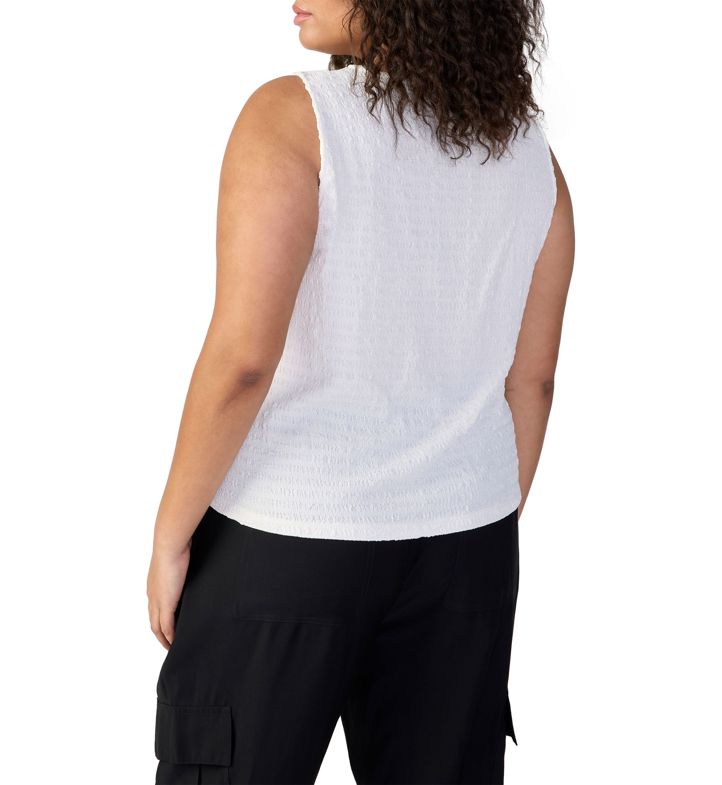 Plus Size Link Up Tie T-Shirt