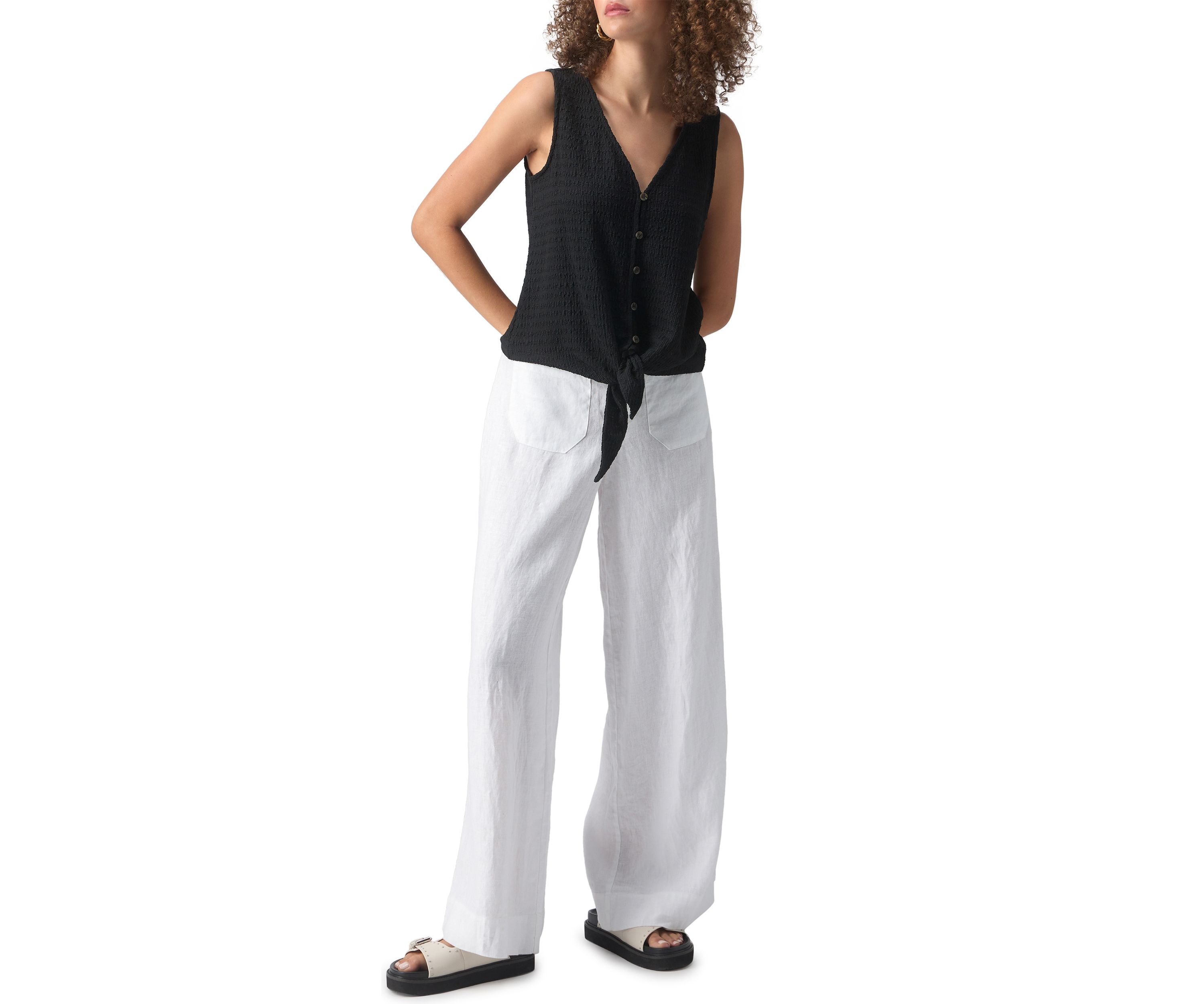 Womens Link Up Tie Top